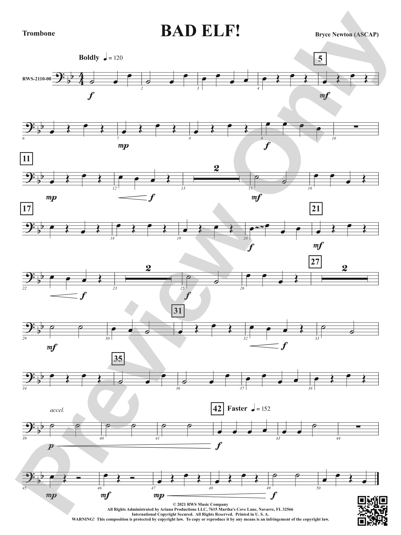 Bad Elf!: 1st Trombone