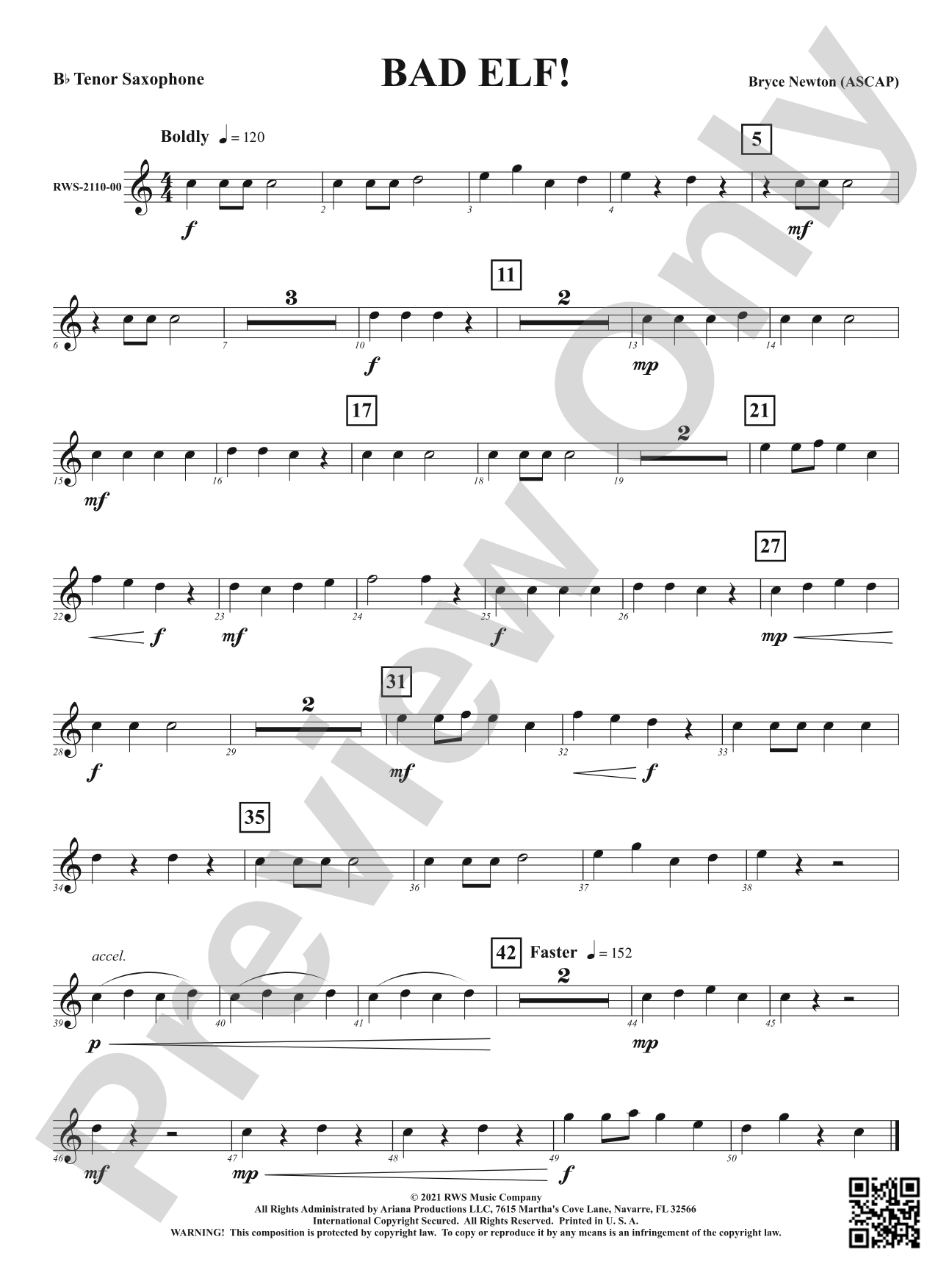 Bad Elf!: B-flat Tenor Saxophone