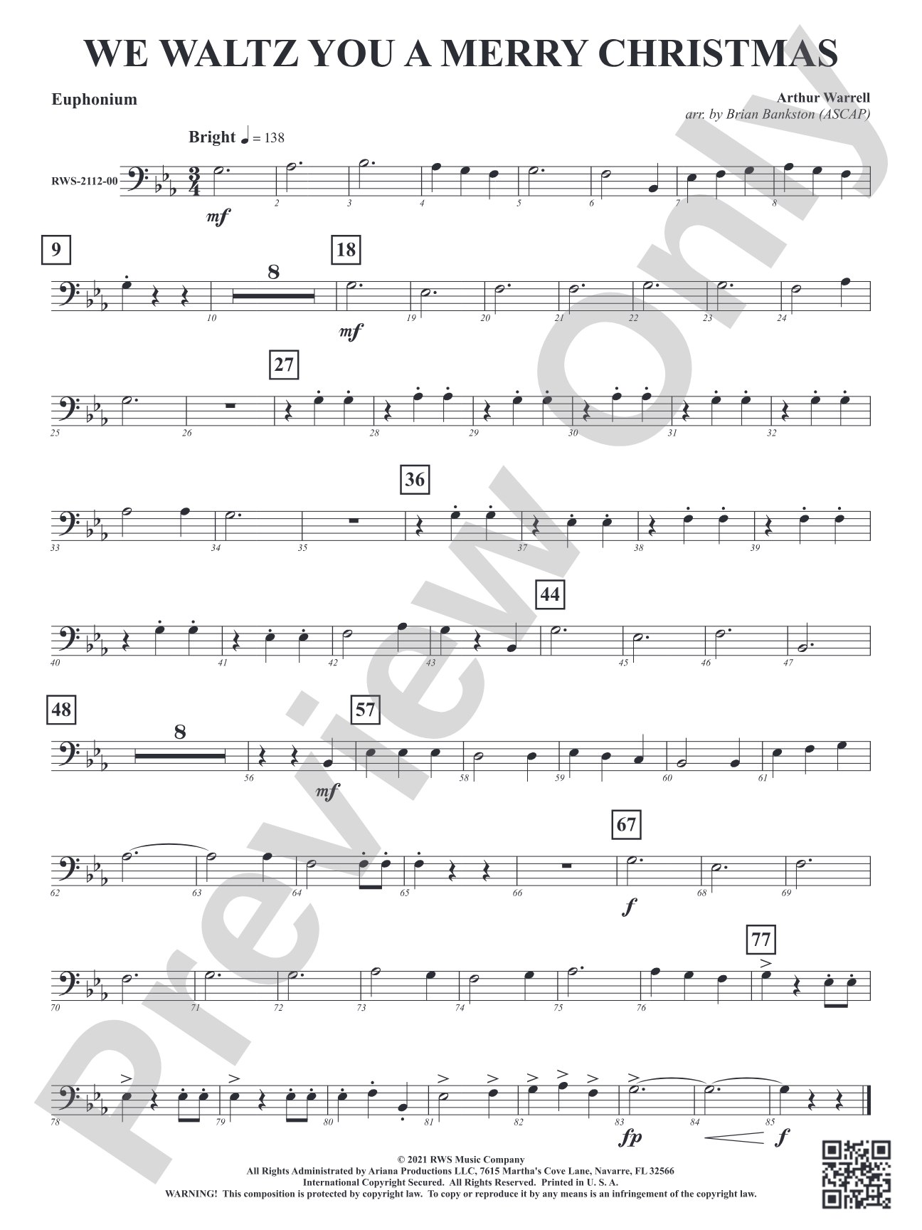 We Waltz You a Merry Christmas: Baritone B.C.