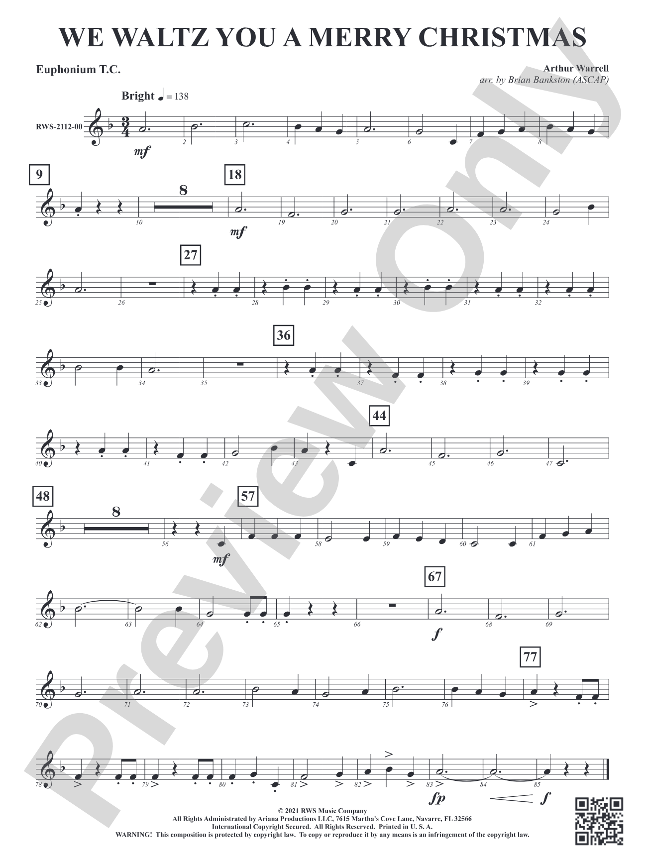 We Waltz You a Merry Christmas: Baritone T.C.