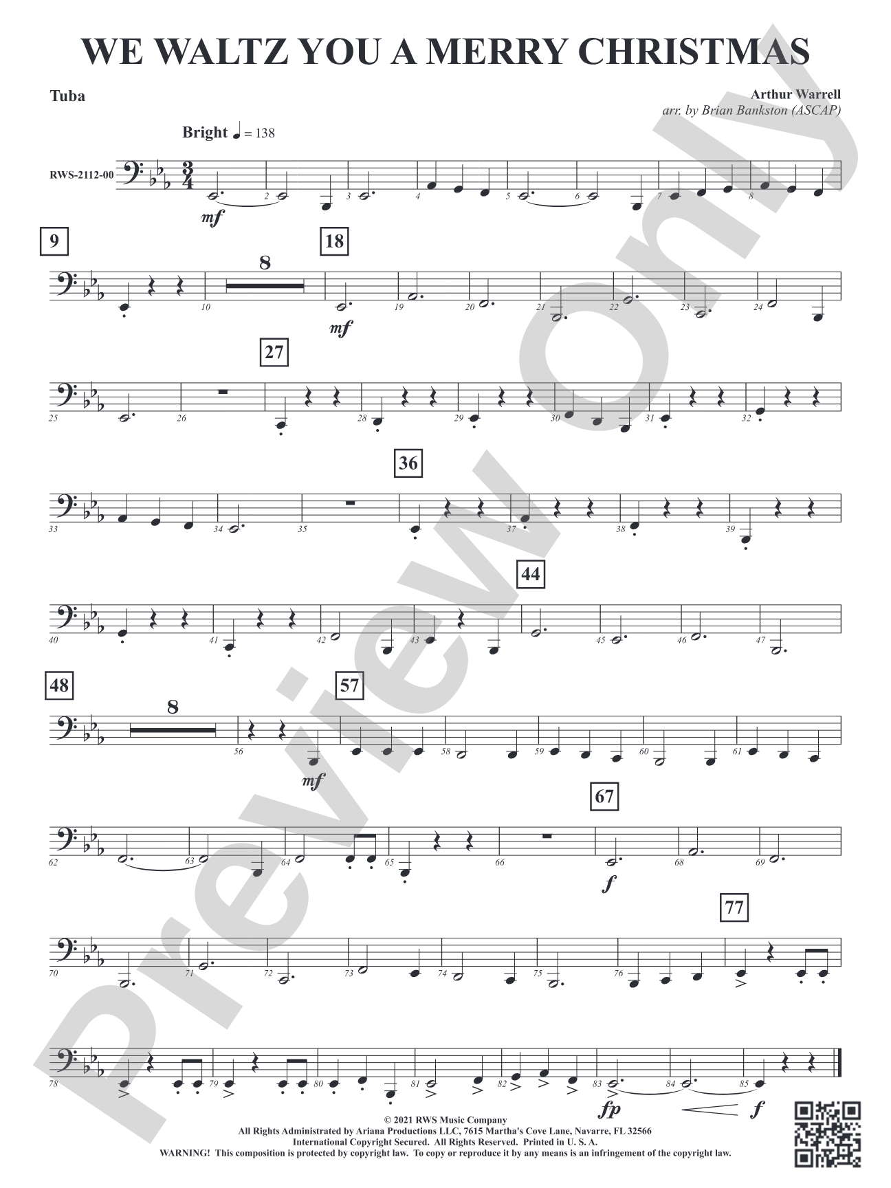 We Waltz You a Merry Christmas: Tuba