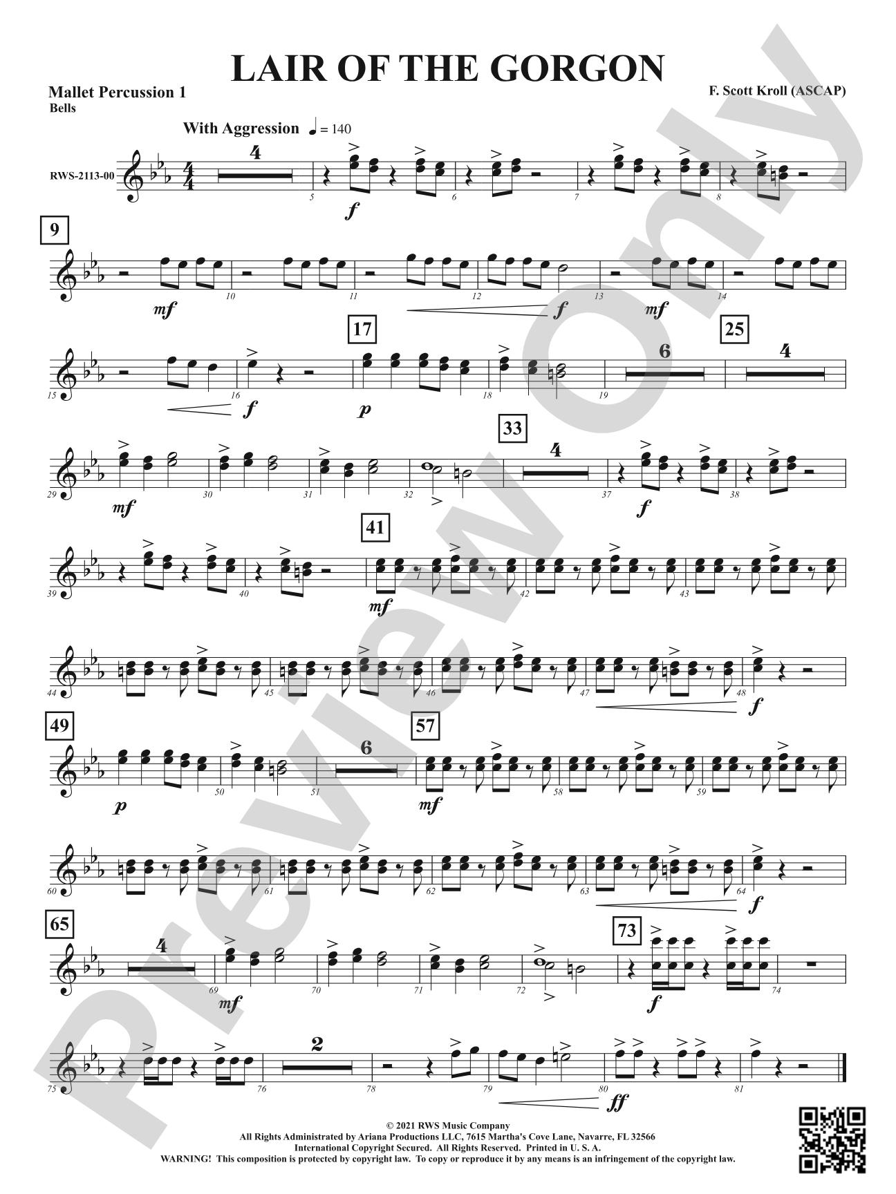 Lair Of The Gorgon: 1st Mallet Percussion