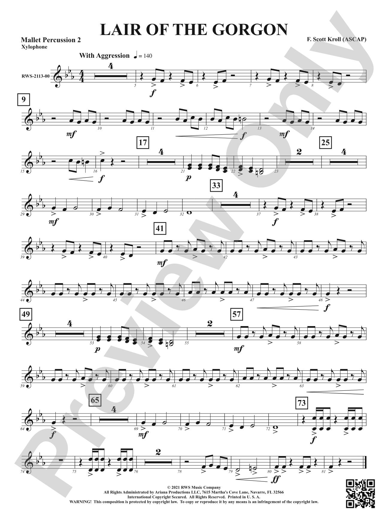Lair Of The Gorgon: 2nd Mallet Percussion