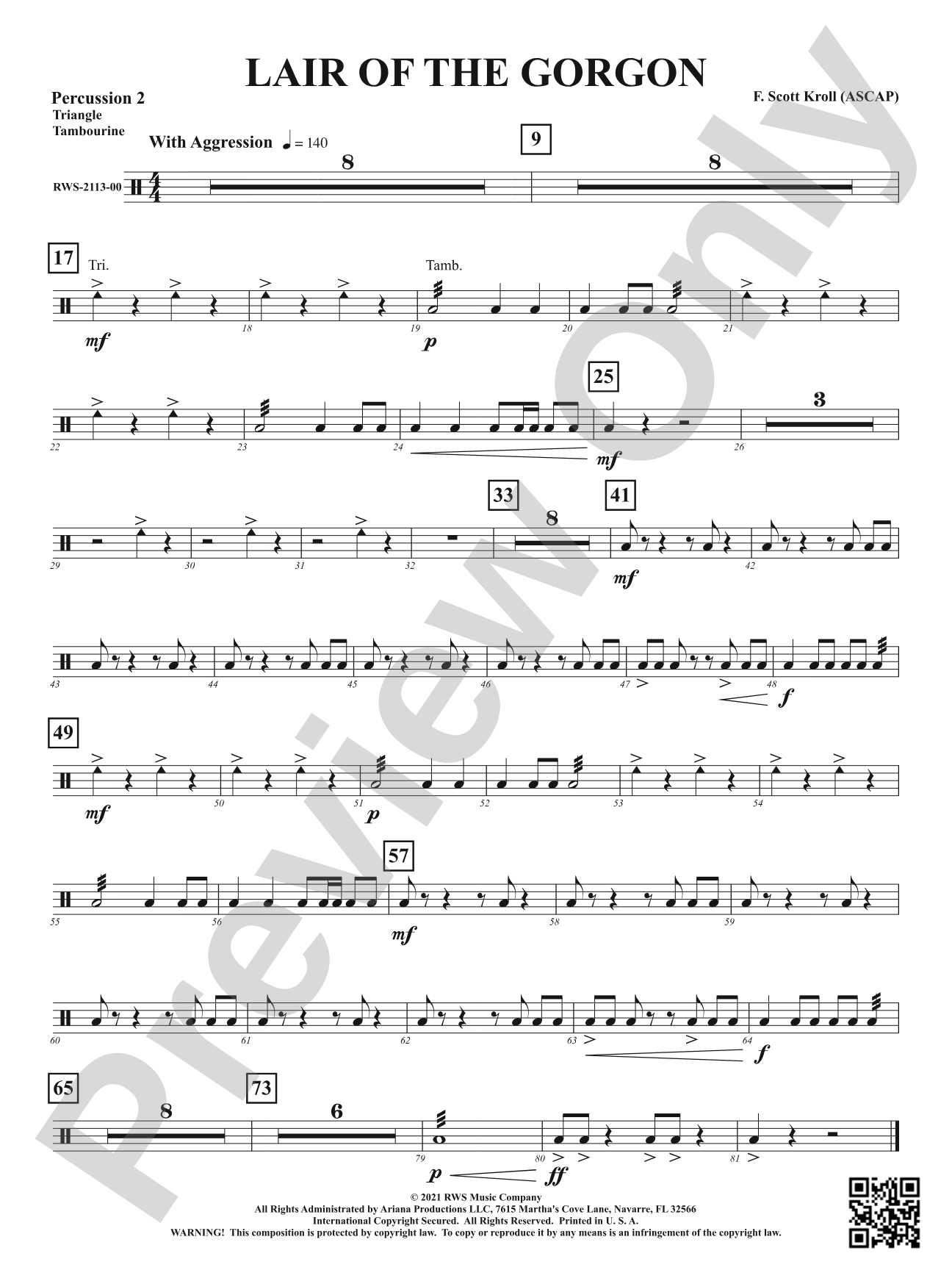 Lair Of The Gorgon: 2nd Percussion