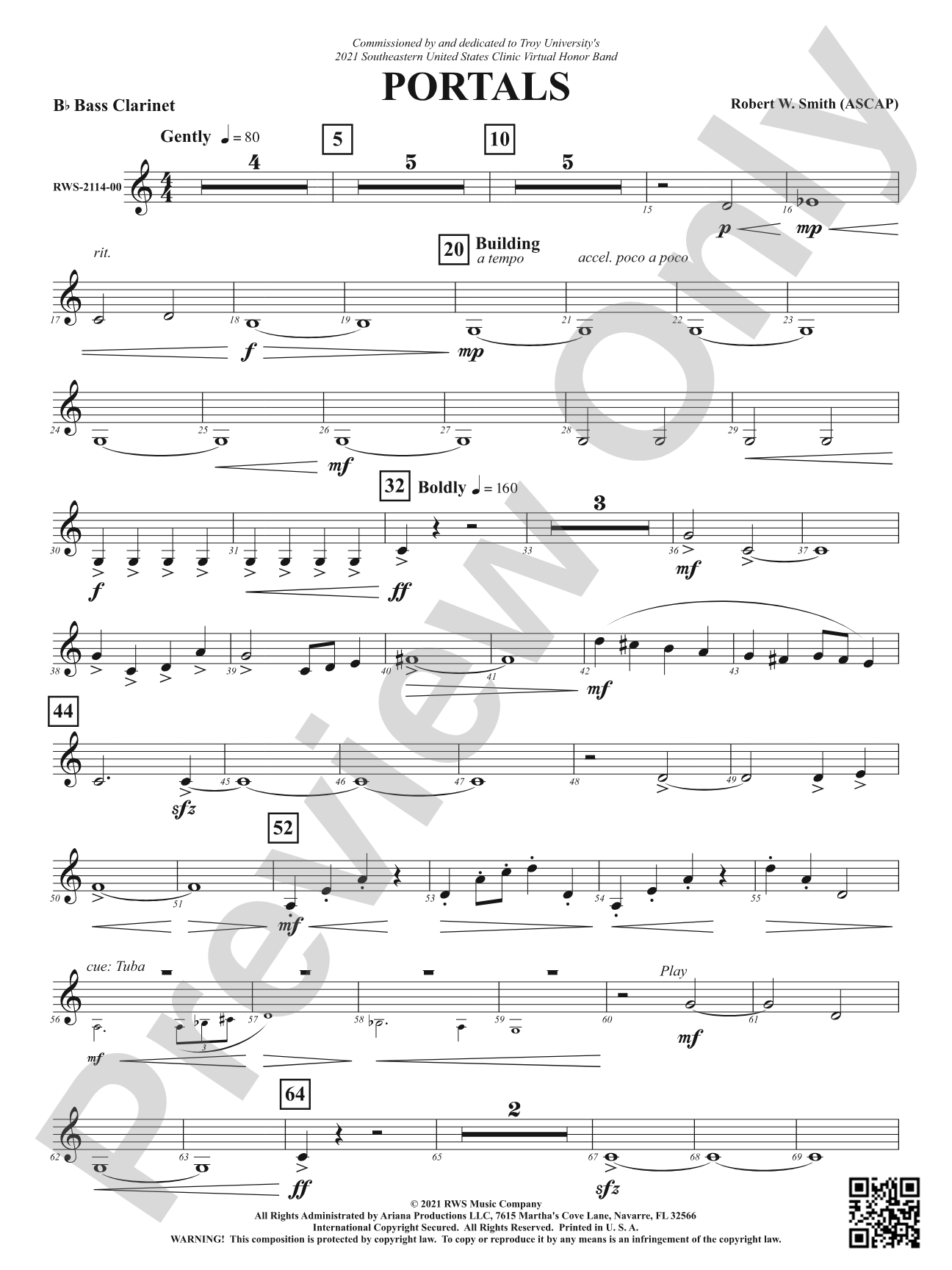 Portals: B-flat Bass Clarinet