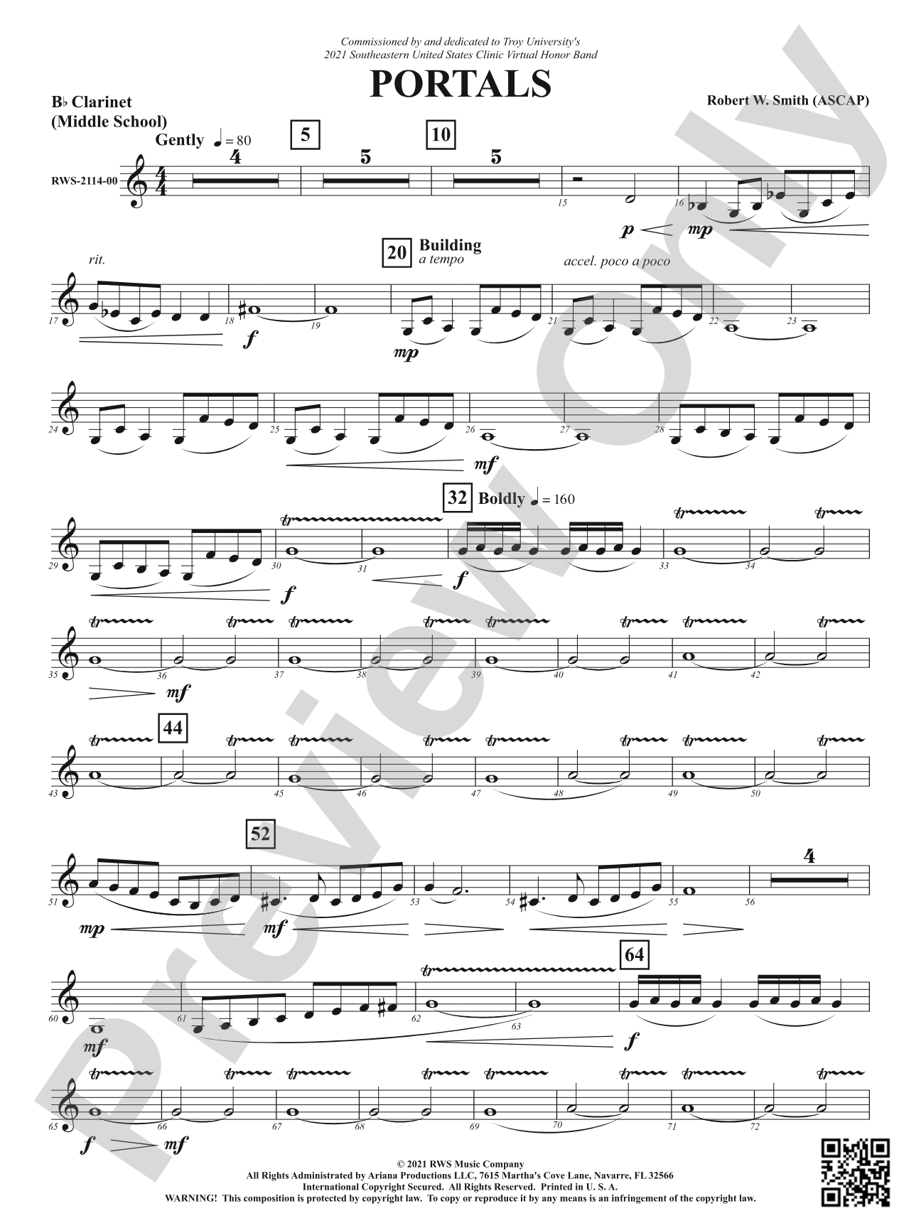 Portals: B-flat Clarinet Middle School