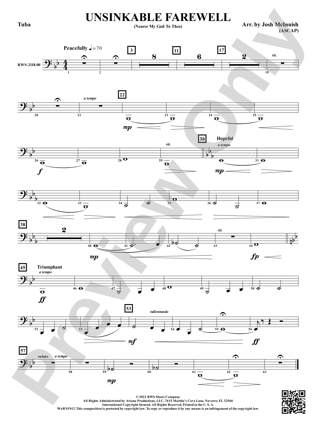 Unsinkable Farewell - Nearer My God to Thee: Tuba