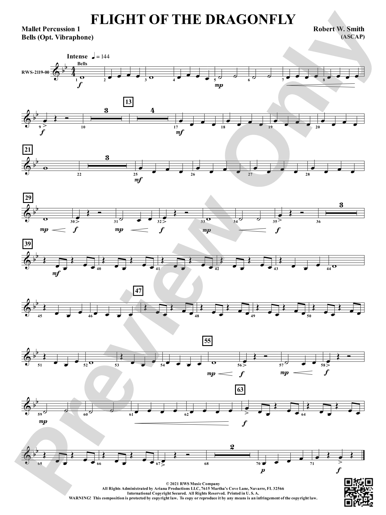 Flight of the Dragonfly: 1st Mallet Percussion