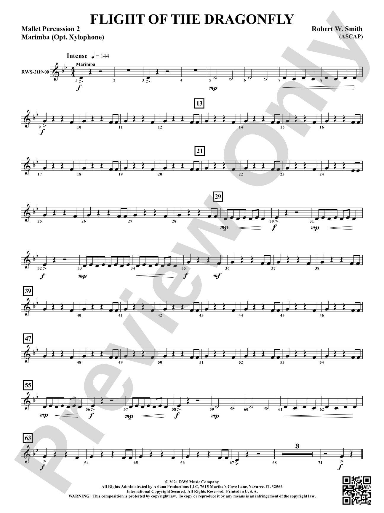 Flight of the Dragonfly: 2nd Mallet Percussion