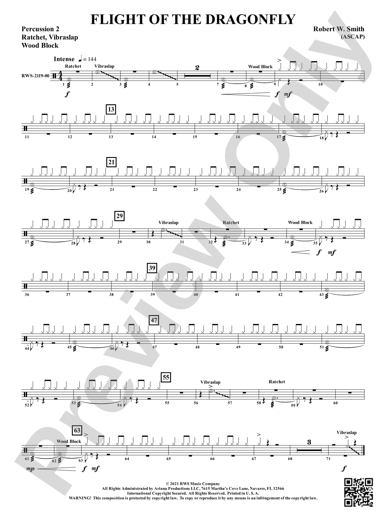 Flight of the Dragonfly: 2nd Percussion