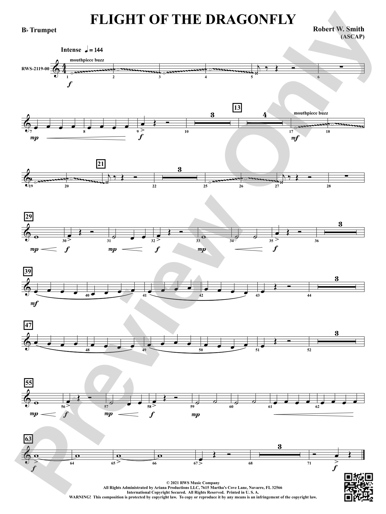 Flight of the Dragonfly: 1st B-flat Trumpet