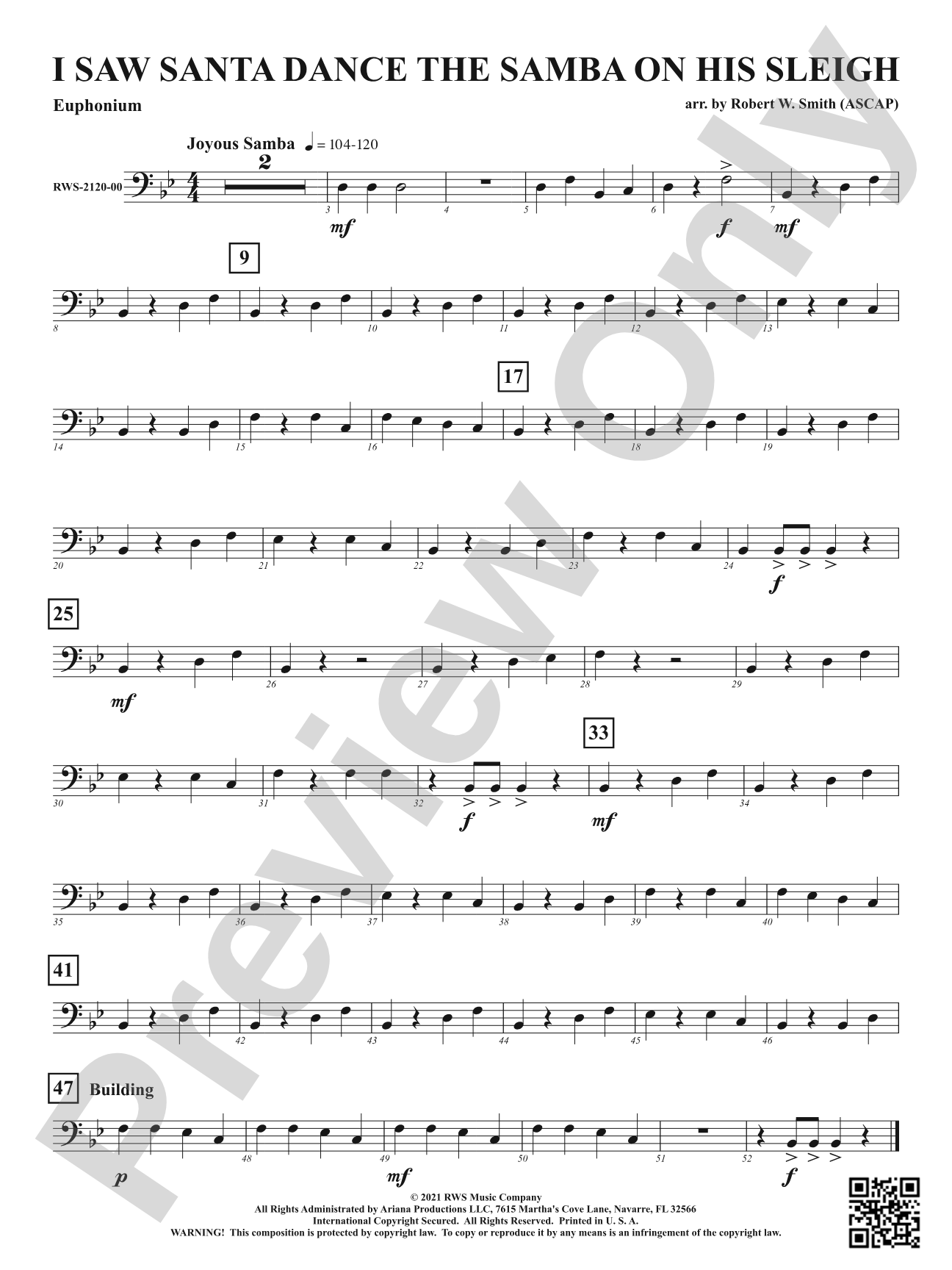 I Saw Santa Dance the Samba on His Sleigh: Baritone B.C.