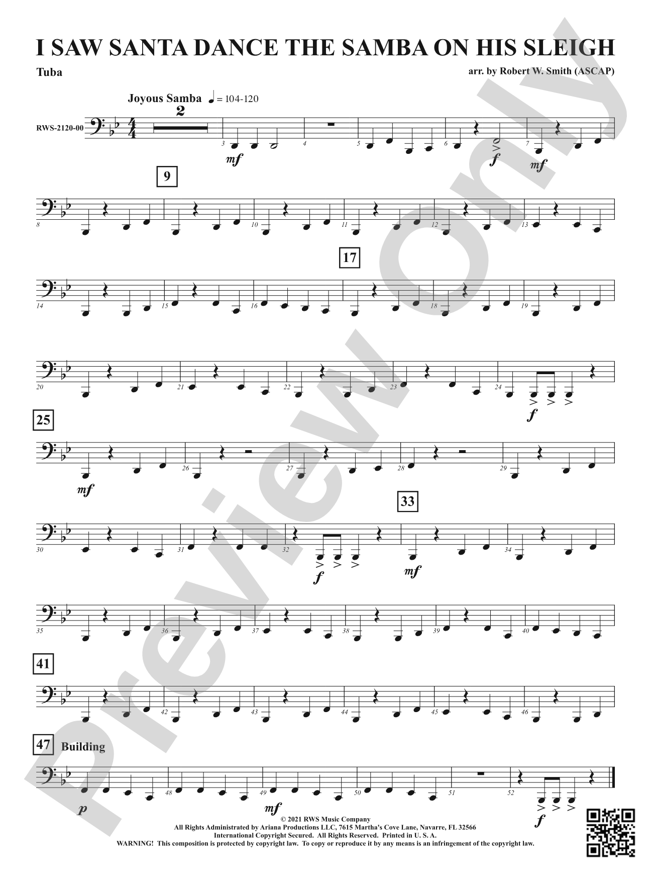 I Saw Santa Dance the Samba on His Sleigh: Tuba
