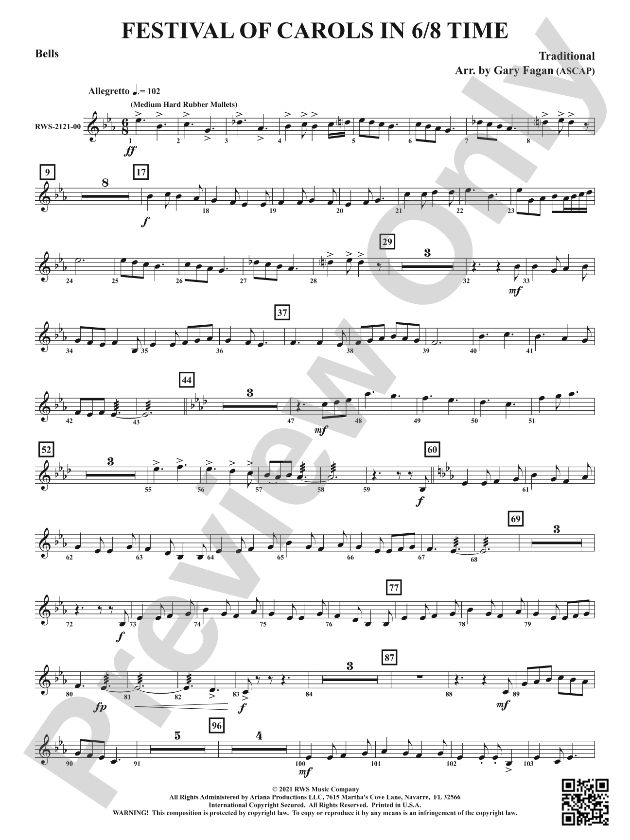 Festival of Carols in 6/8 Time: Bells