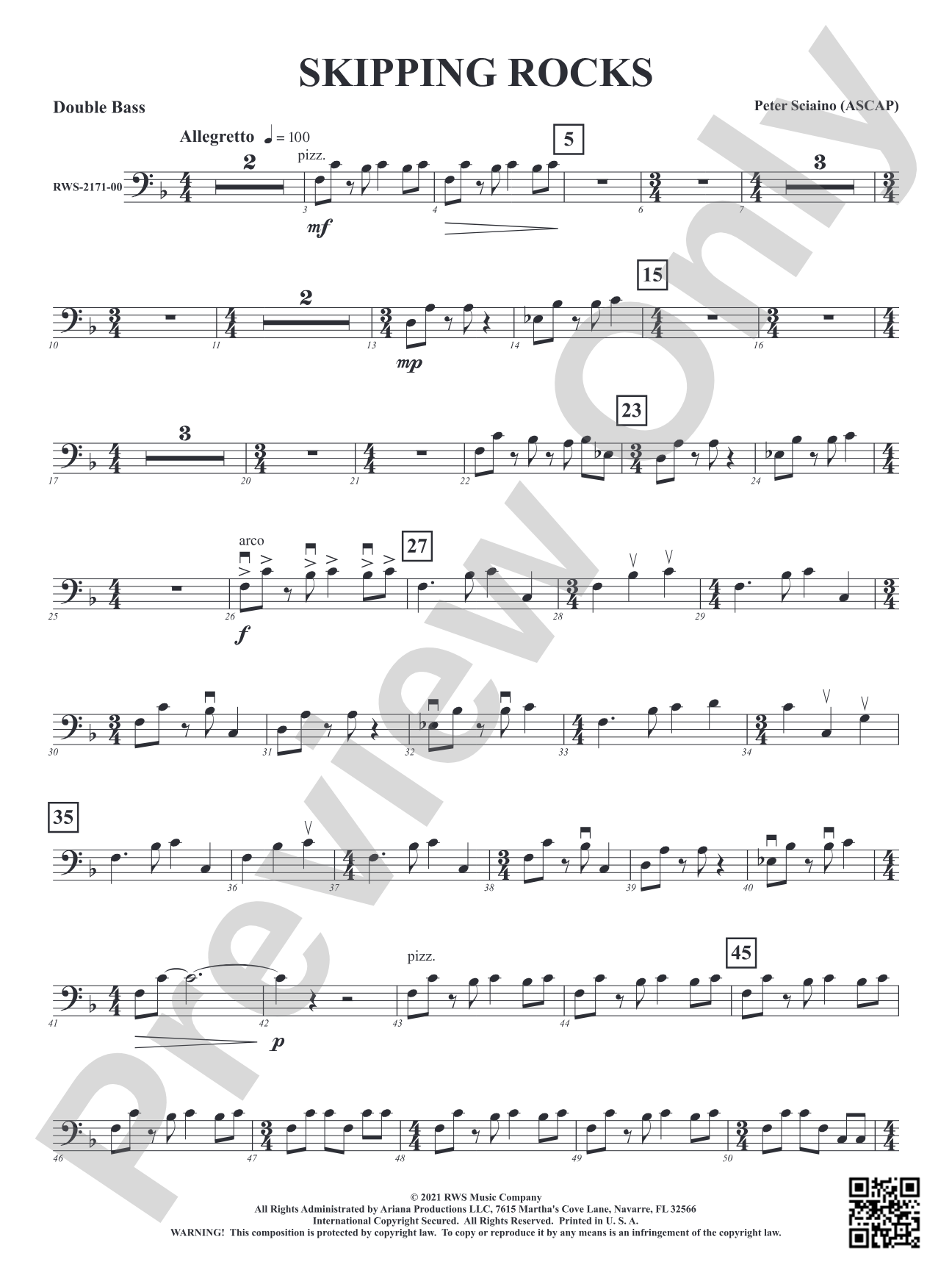 Skipping Rocks: String Bass