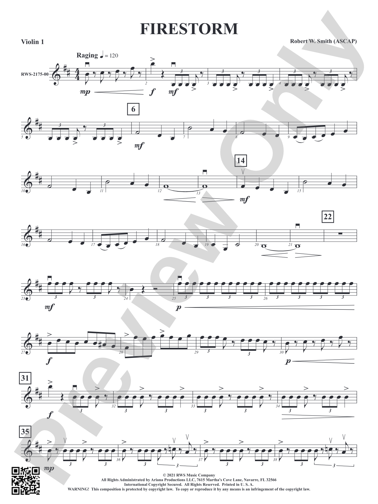 Firestorm: 1st Violin