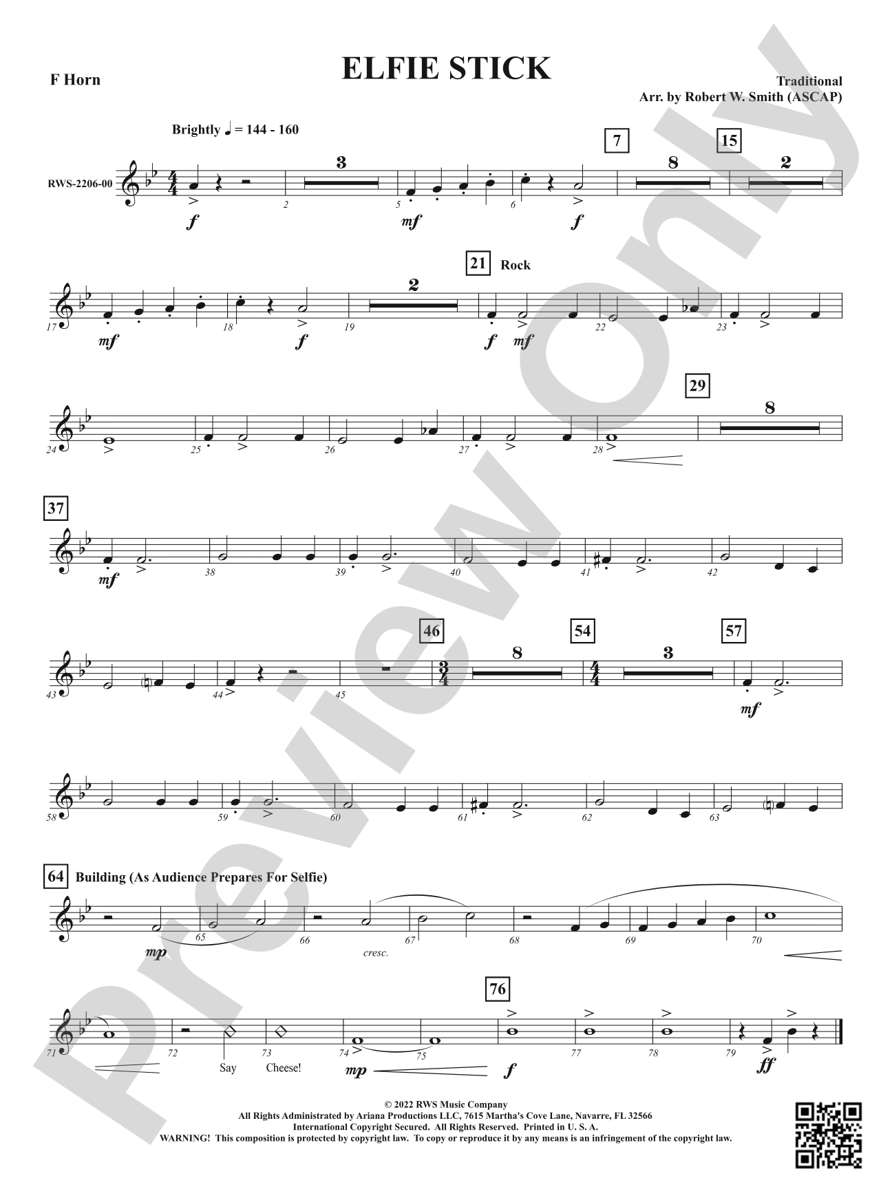 Elfie Stick: 1st F Horn