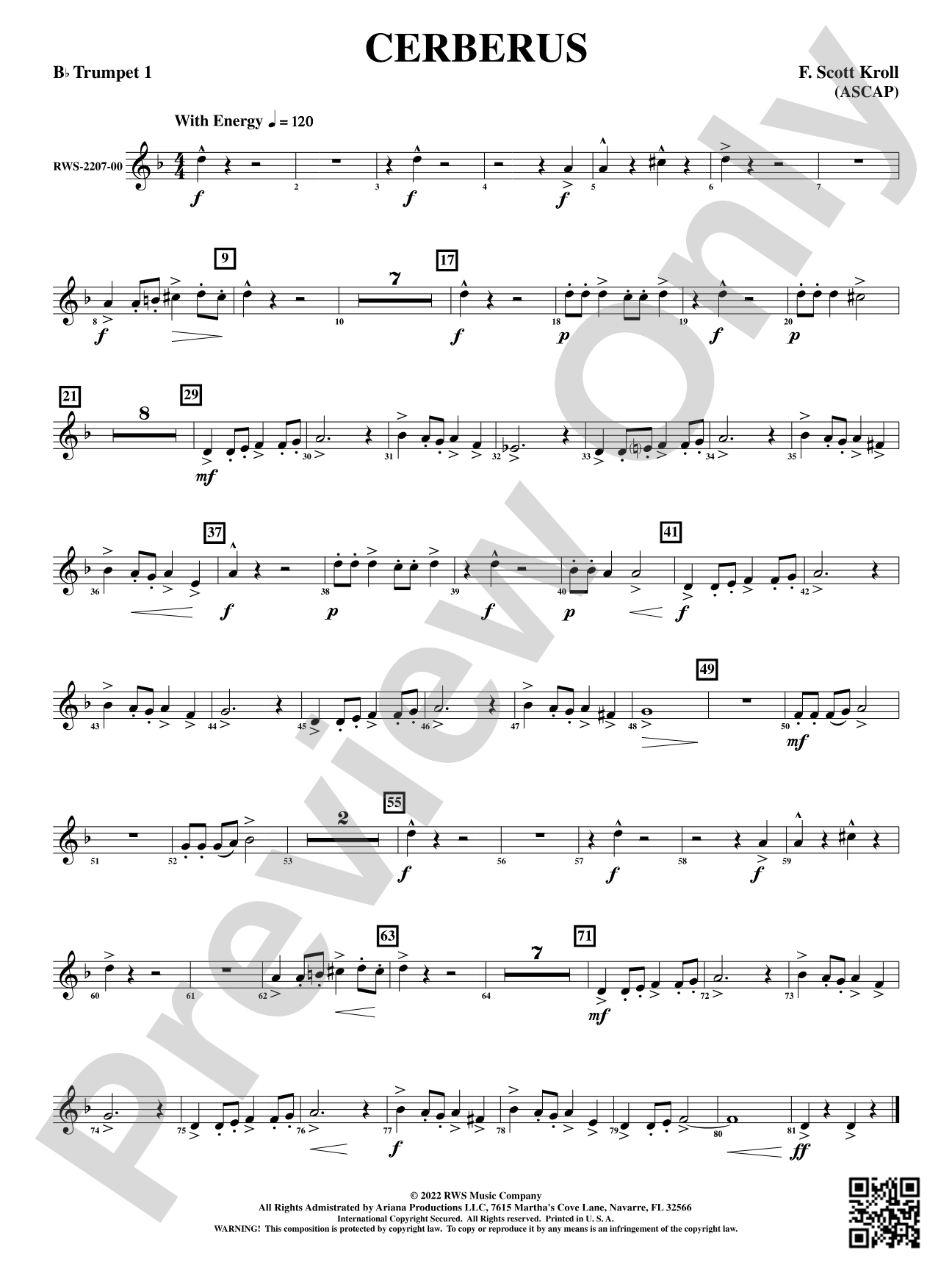 Cerberus: 1st B-flat Trumpet