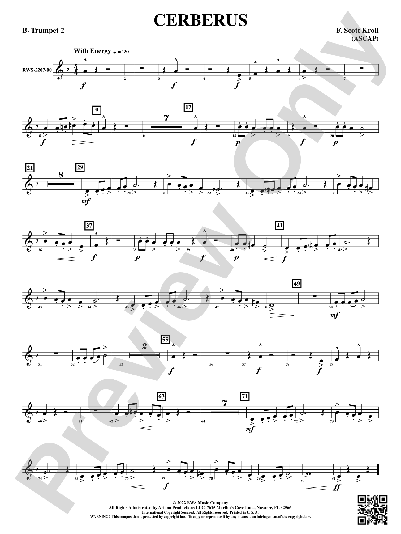 Cerberus: 2nd B-flat Trumpet