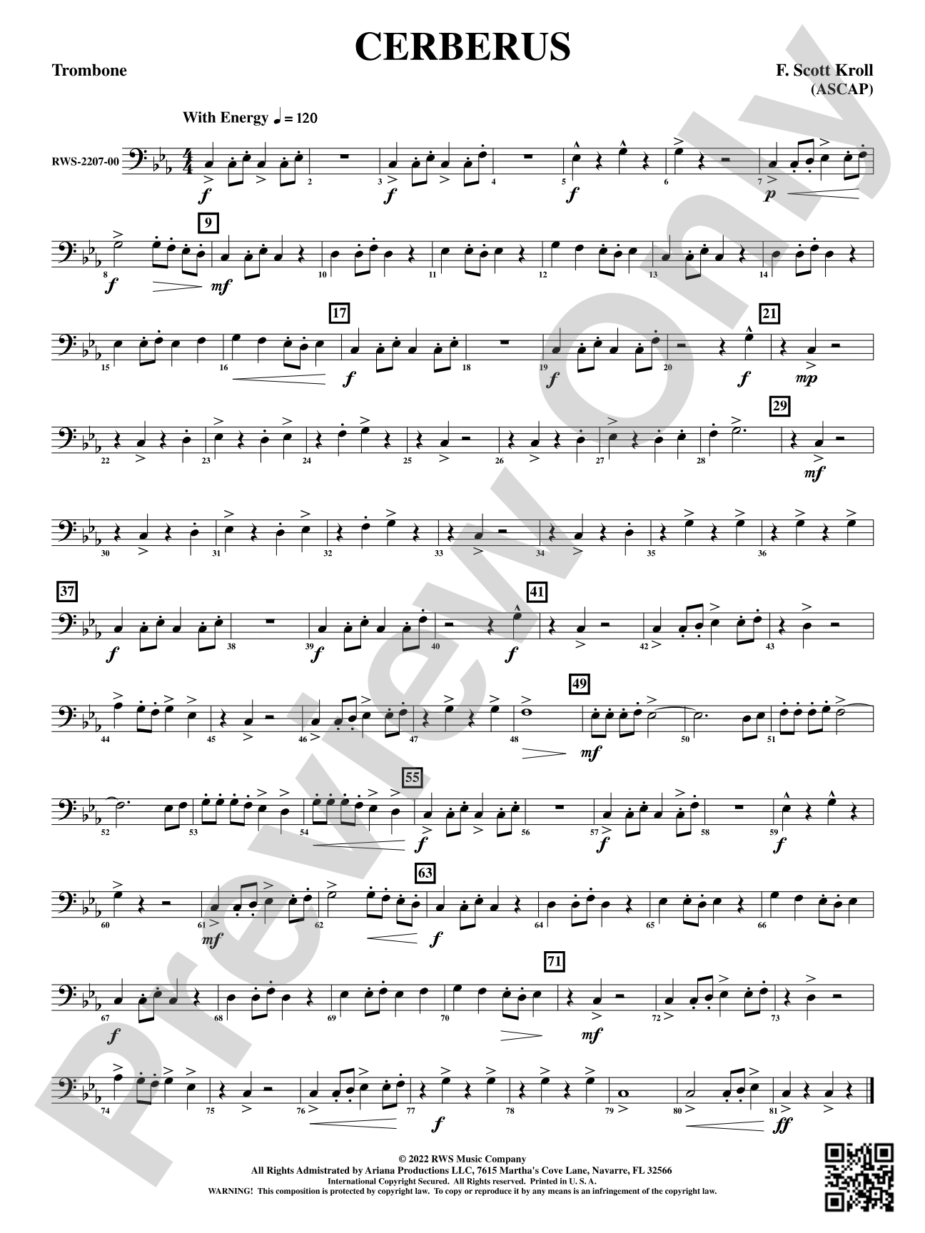 Cerberus: 1st Trombone