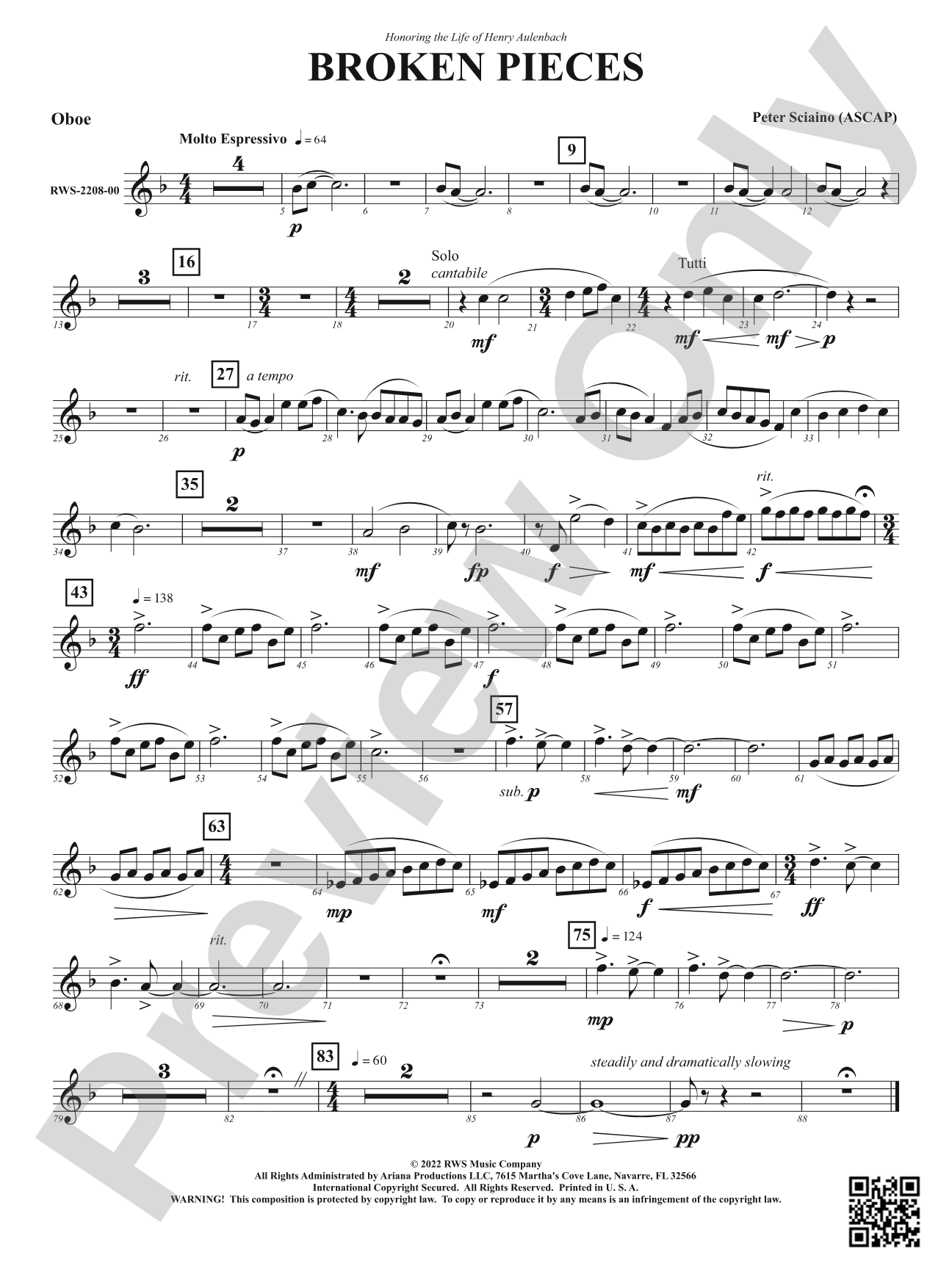 Broken Pieces: Oboe