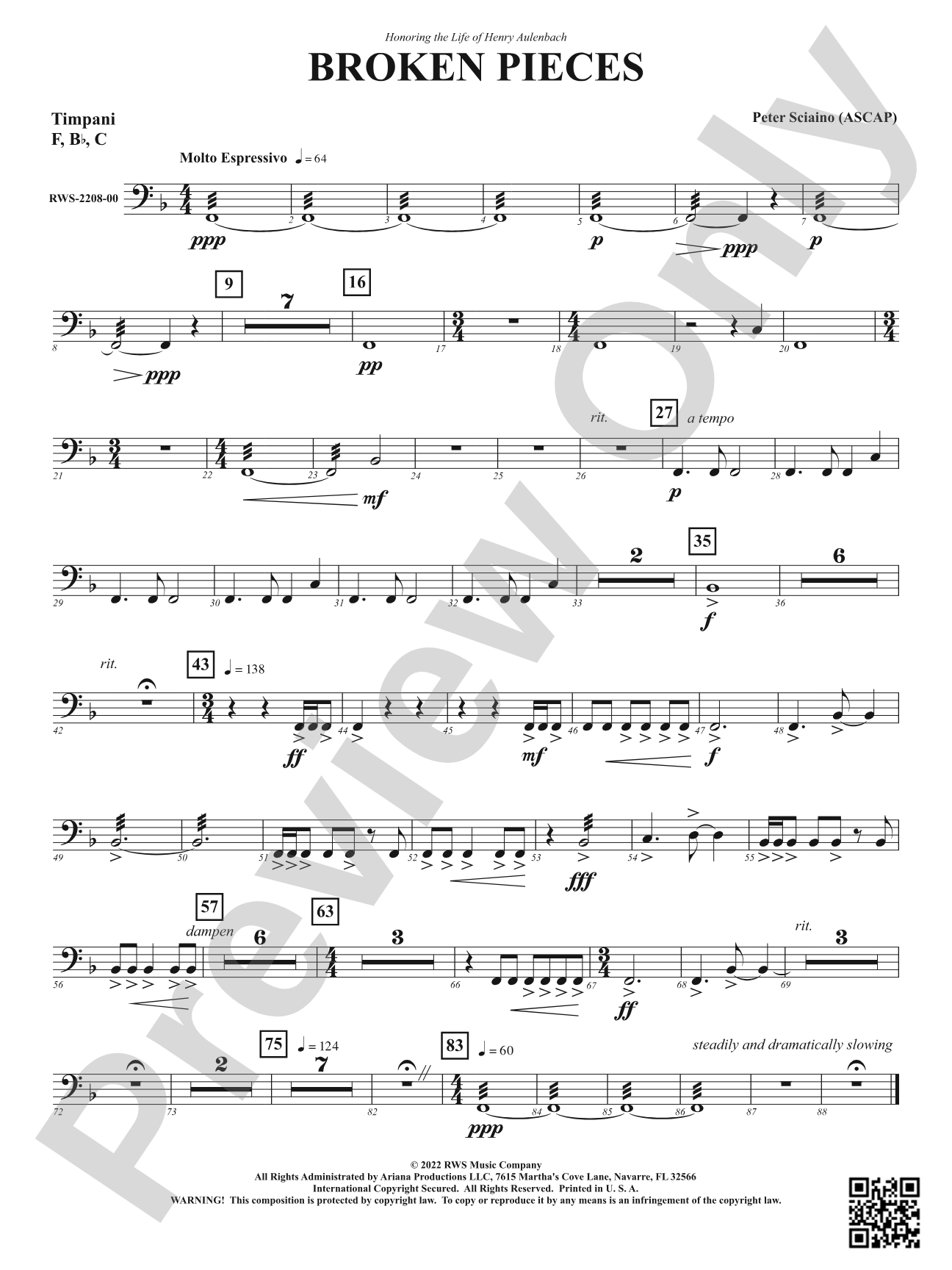 Broken Pieces: Timpani
