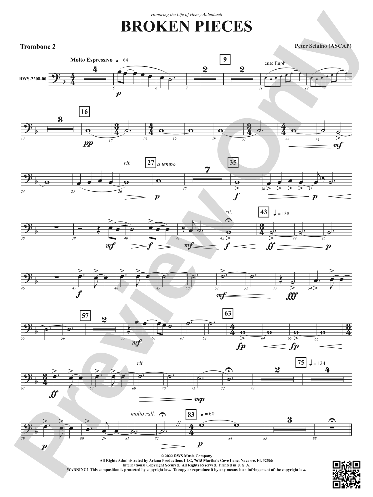 Broken Pieces: 2nd Trombone