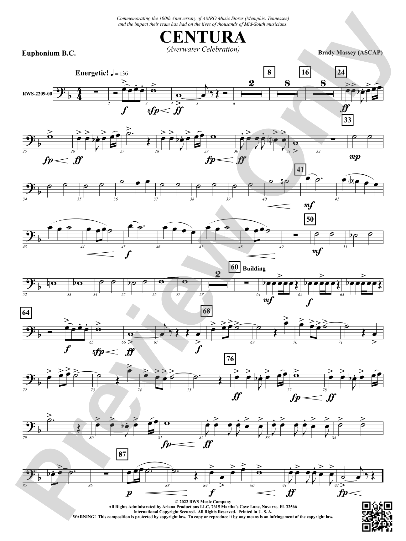 Centura - Averwater Celebration: Baritone B.C.