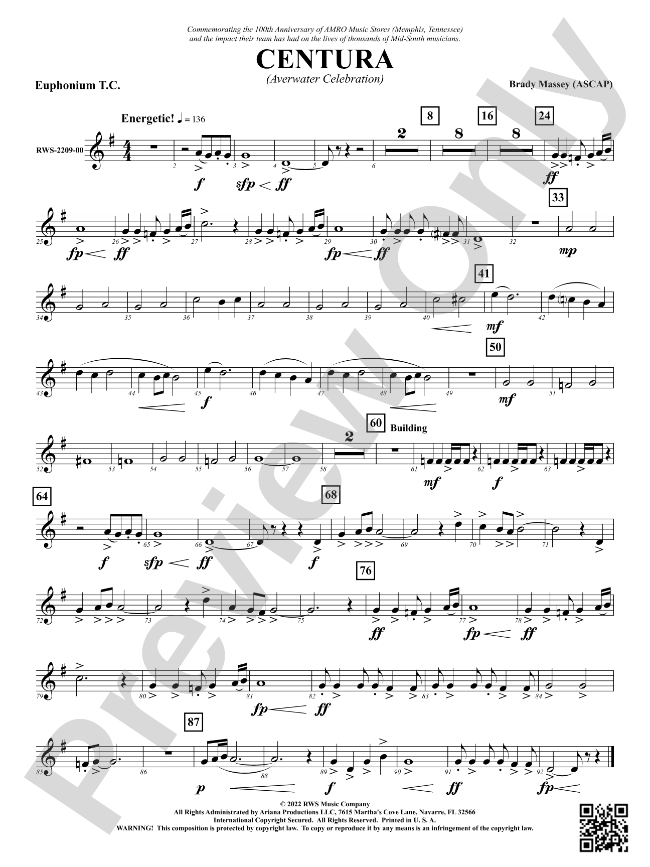 Centura - Averwater Celebration: Baritone T.C.