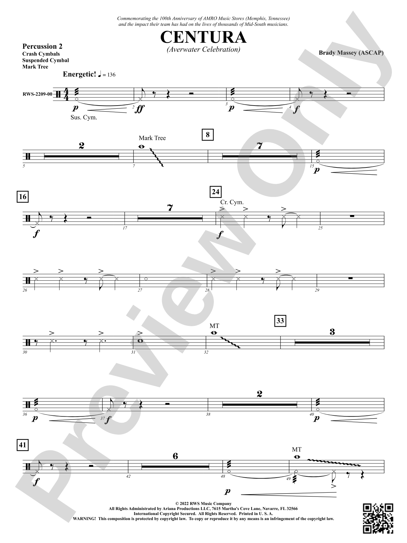 Centura - Averwater Celebration: 2nd Percussion