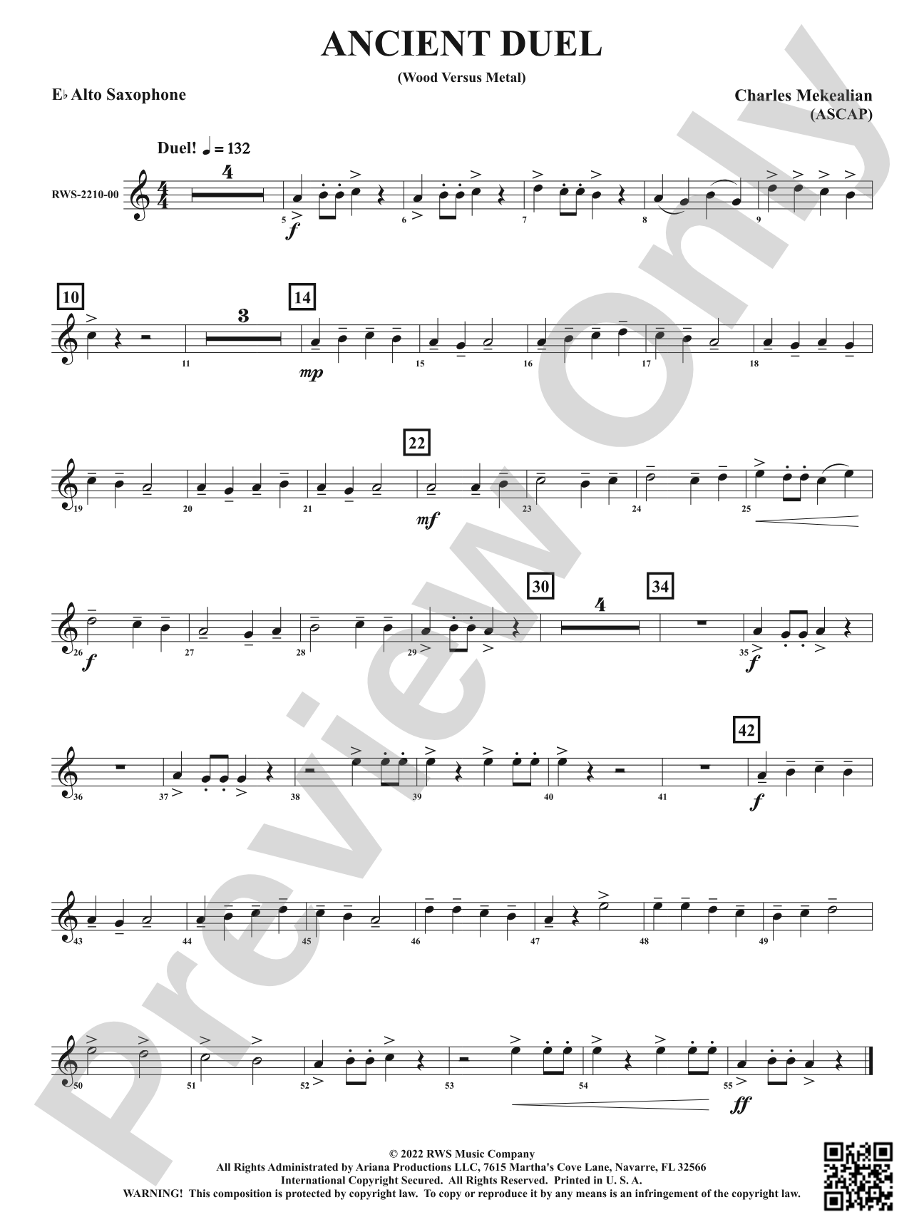 Ancient Duel - Wood Versus Metal: 1st E-flat Alto Saxophone