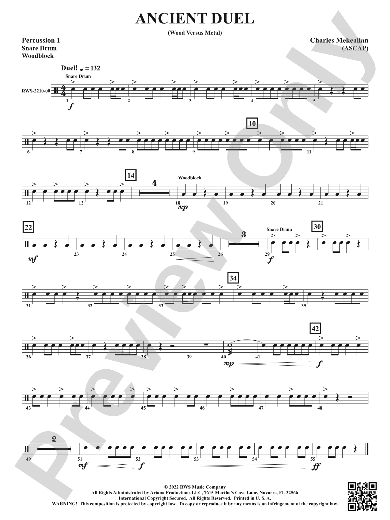 Ancient Duel - Wood Versus Metal: 1st Percussion