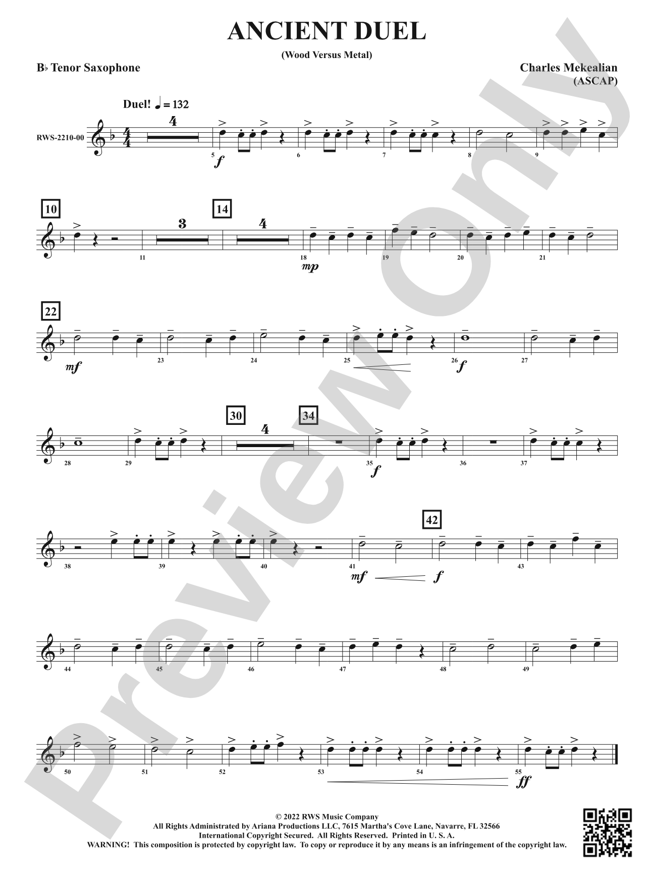 Ancient Duel - Wood Versus Metal: B-flat Tenor Saxophone