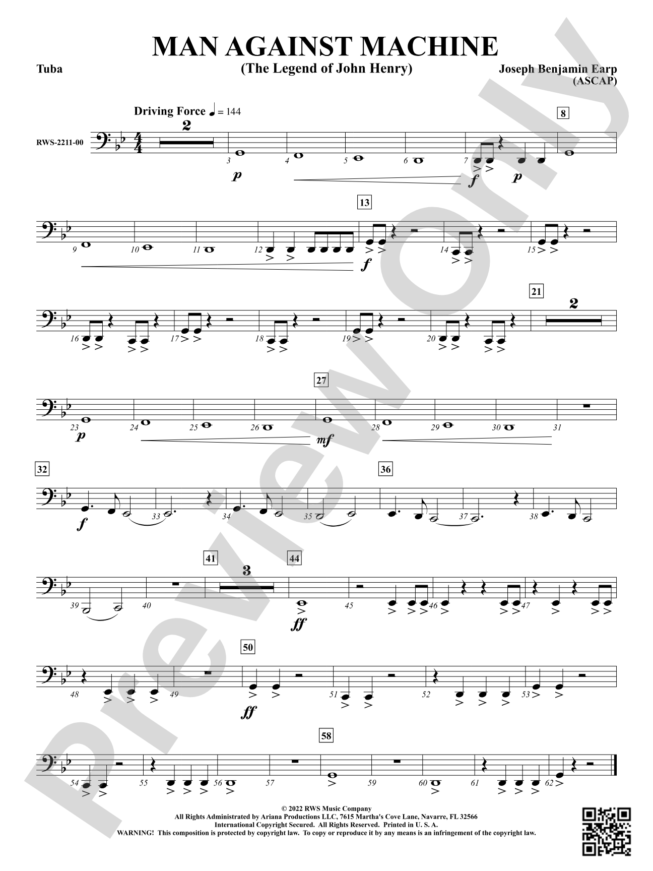 Man Against Machine - The Legend of John Henry: Tuba