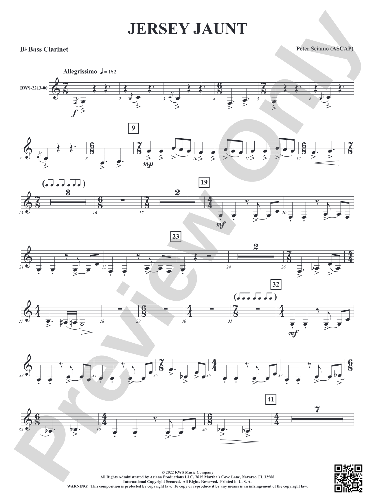 Jersey Jaunt: B-flat Bass Clarinet