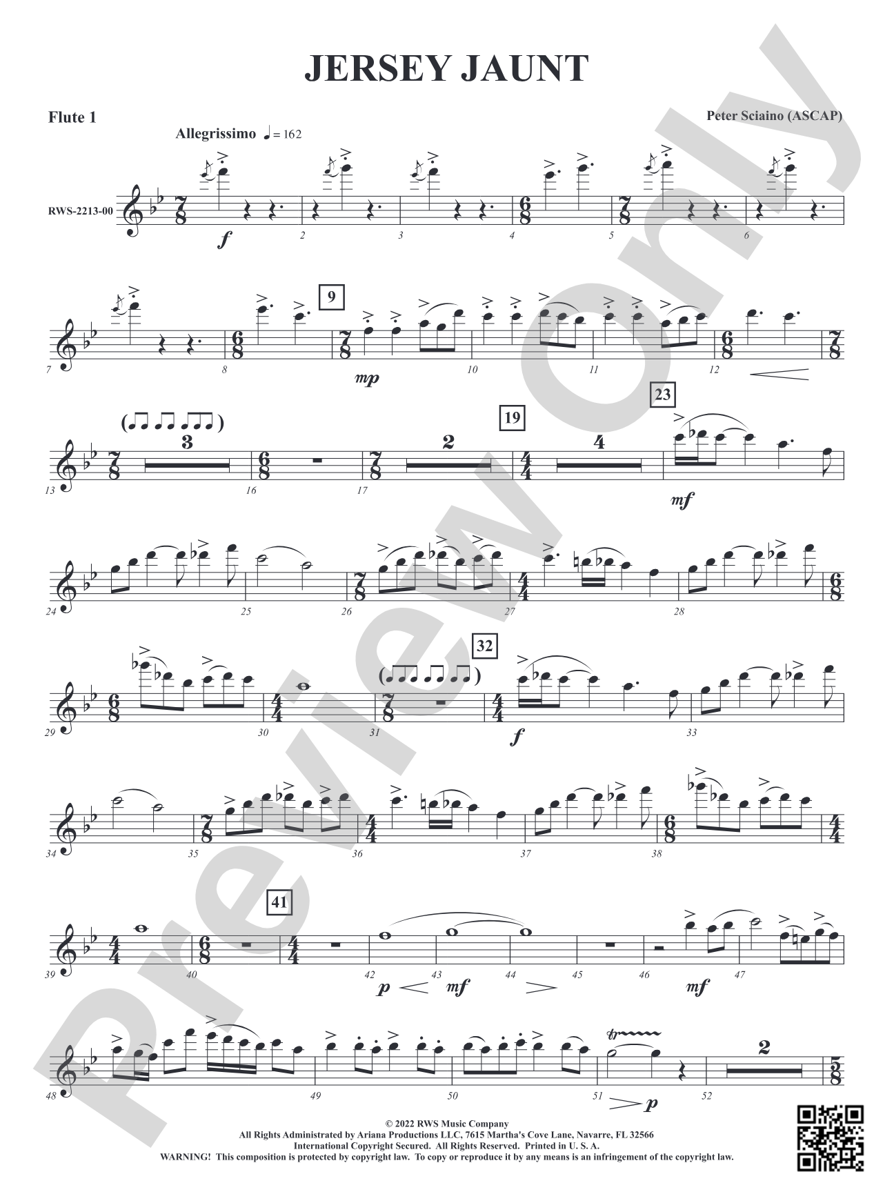 Jersey Jaunt: 1st Flute