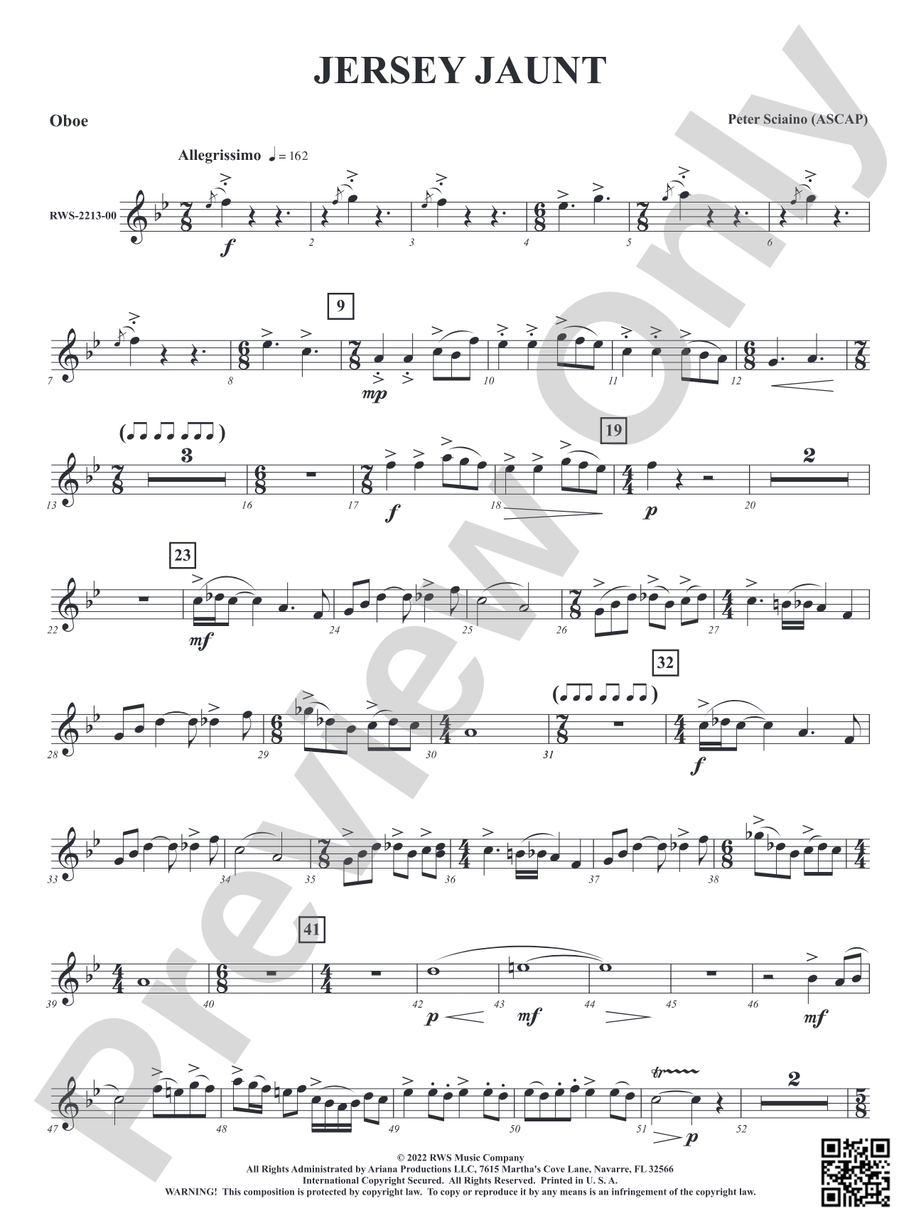 Jersey Jaunt: Oboe