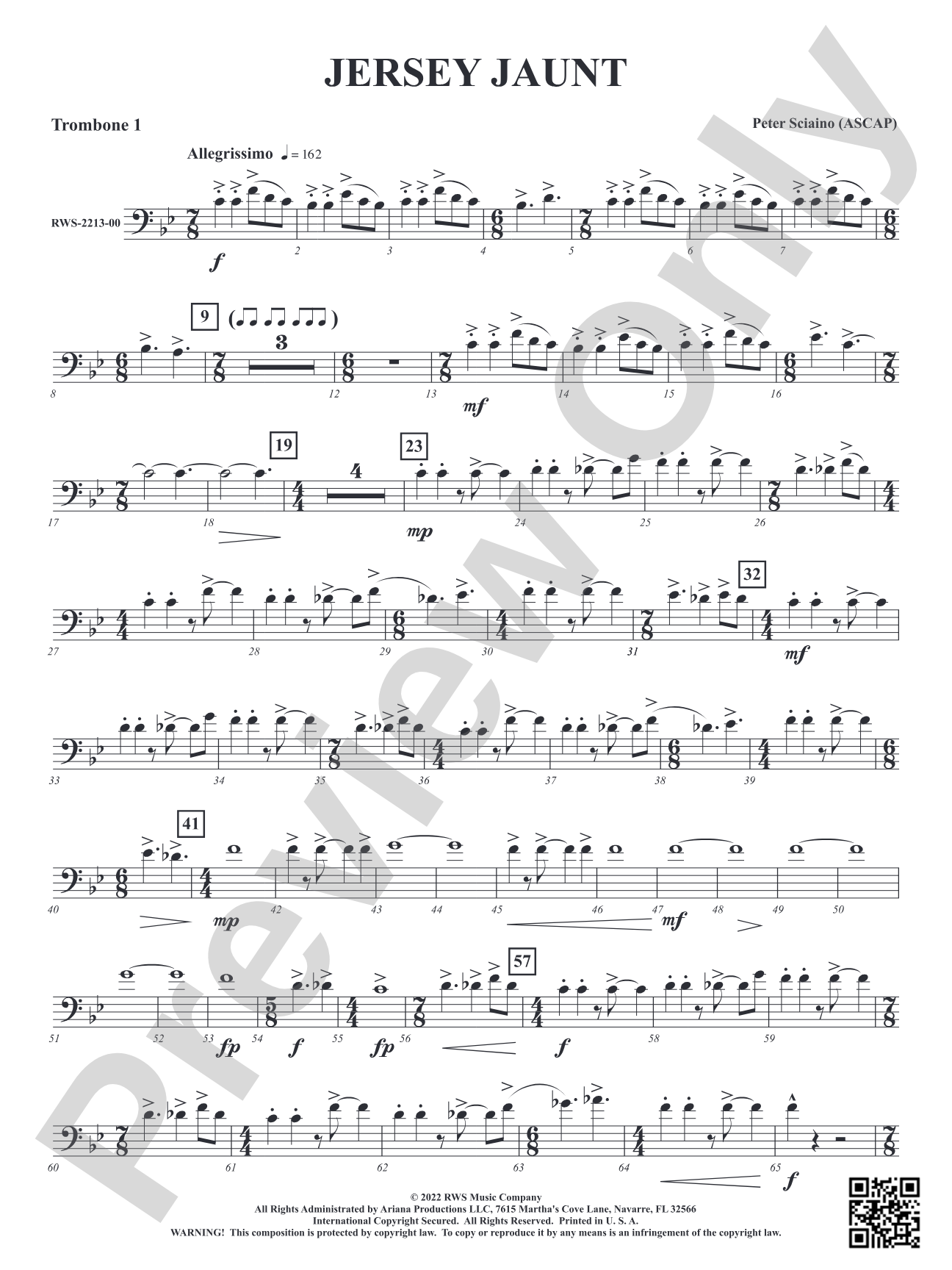 Jersey Jaunt: 1st Trombone