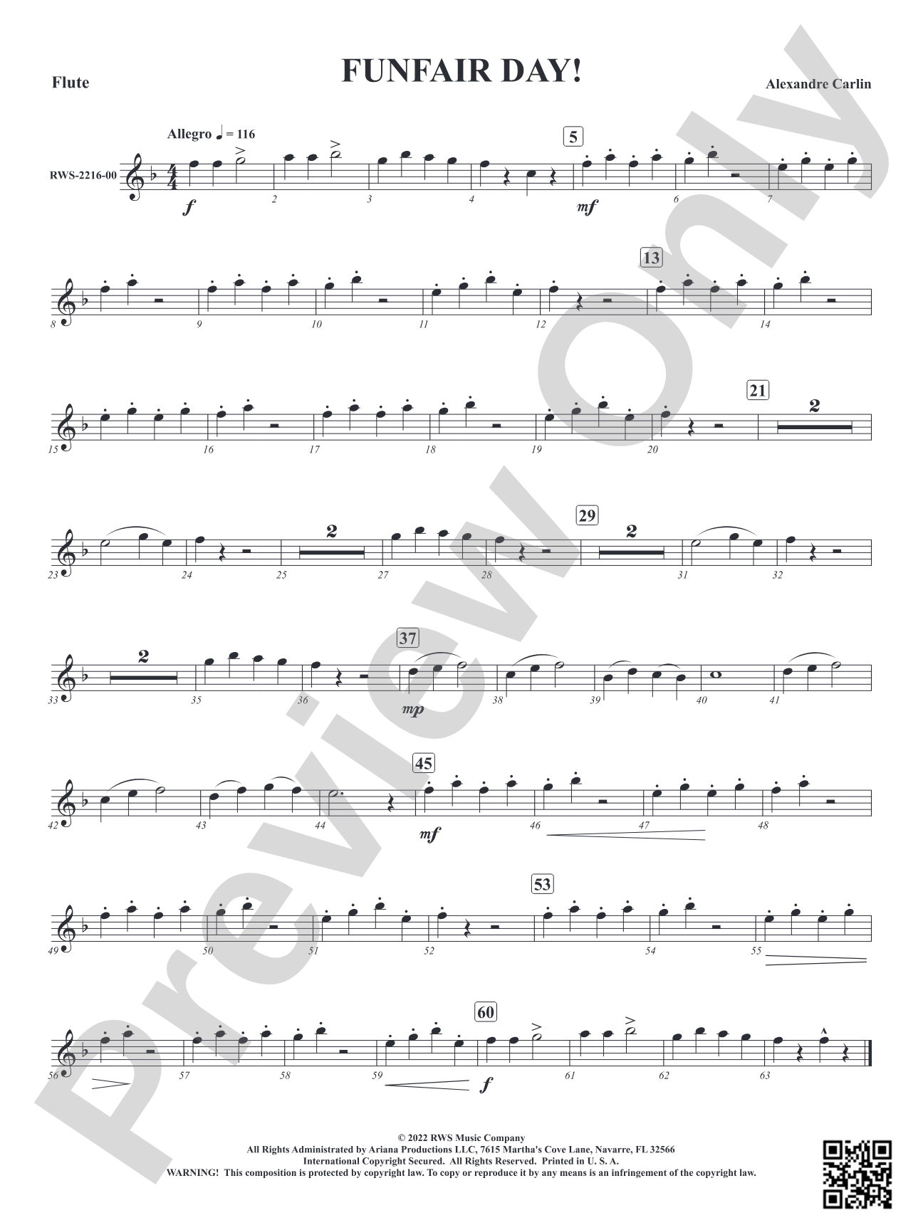 Funfair Day!: 1st Flute