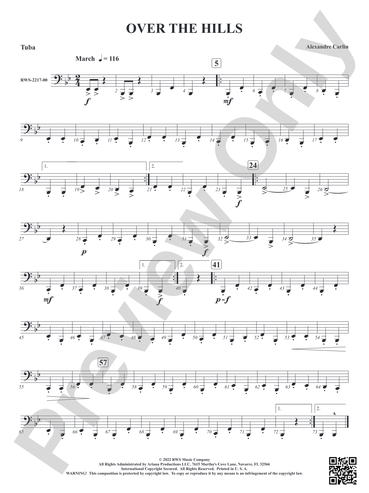 Over The Hills: Tuba