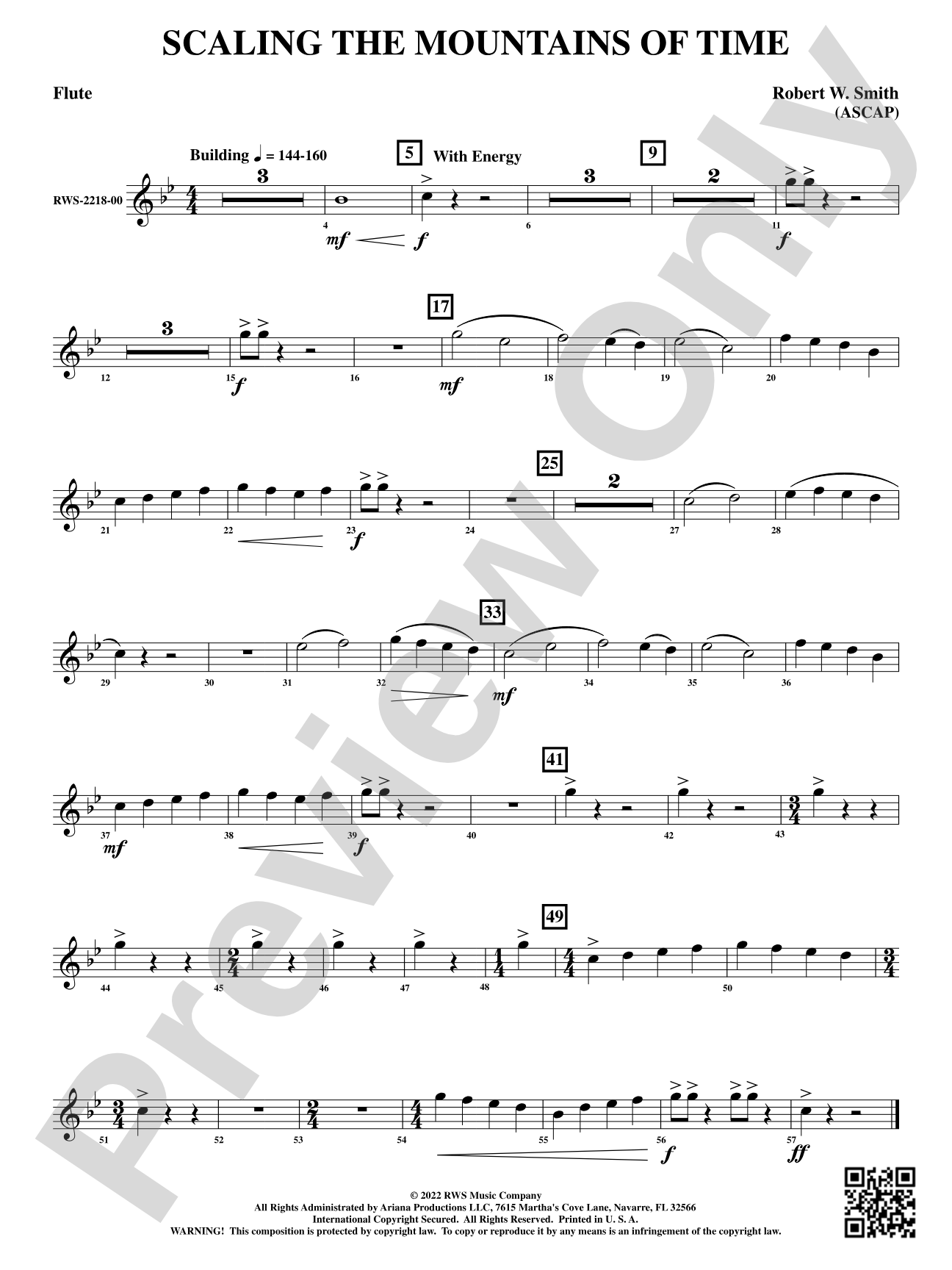 Scaling the Mountains of Time: 1st Flute