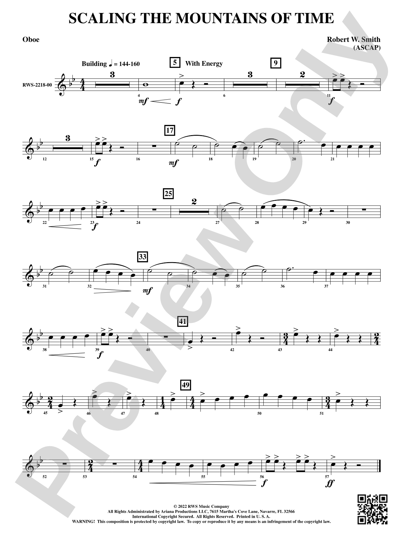 Scaling the Mountains of Time: Oboe