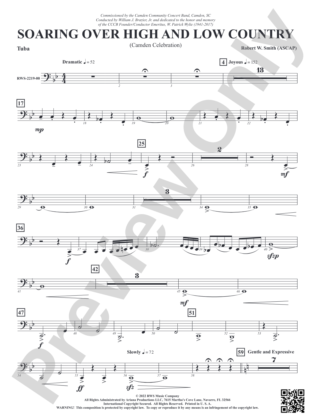 Soaring Over High and Low Country - Camden Celebration: Tuba