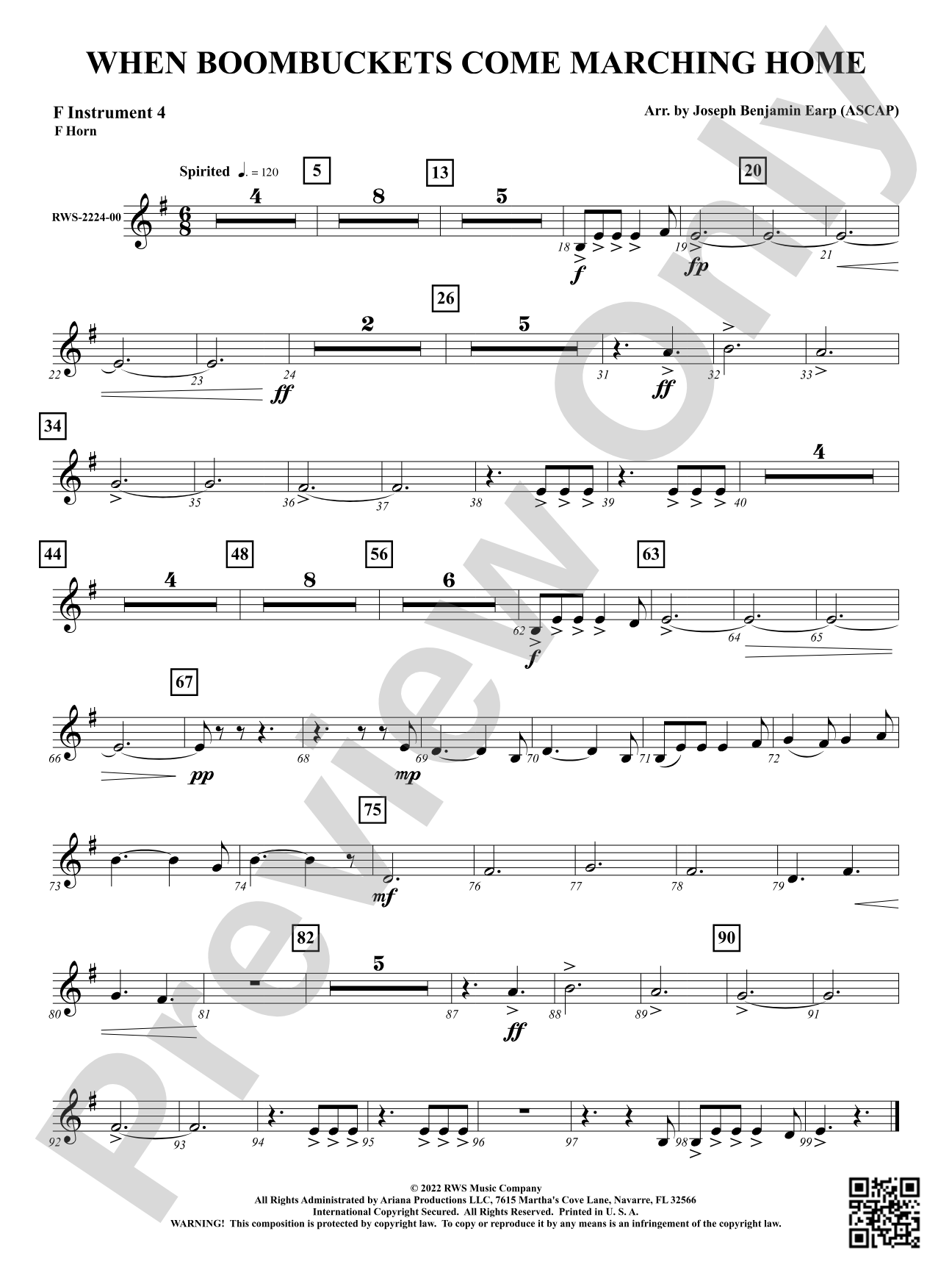 When Boombuckets Come Marching Home: Part 4 - F Instruments