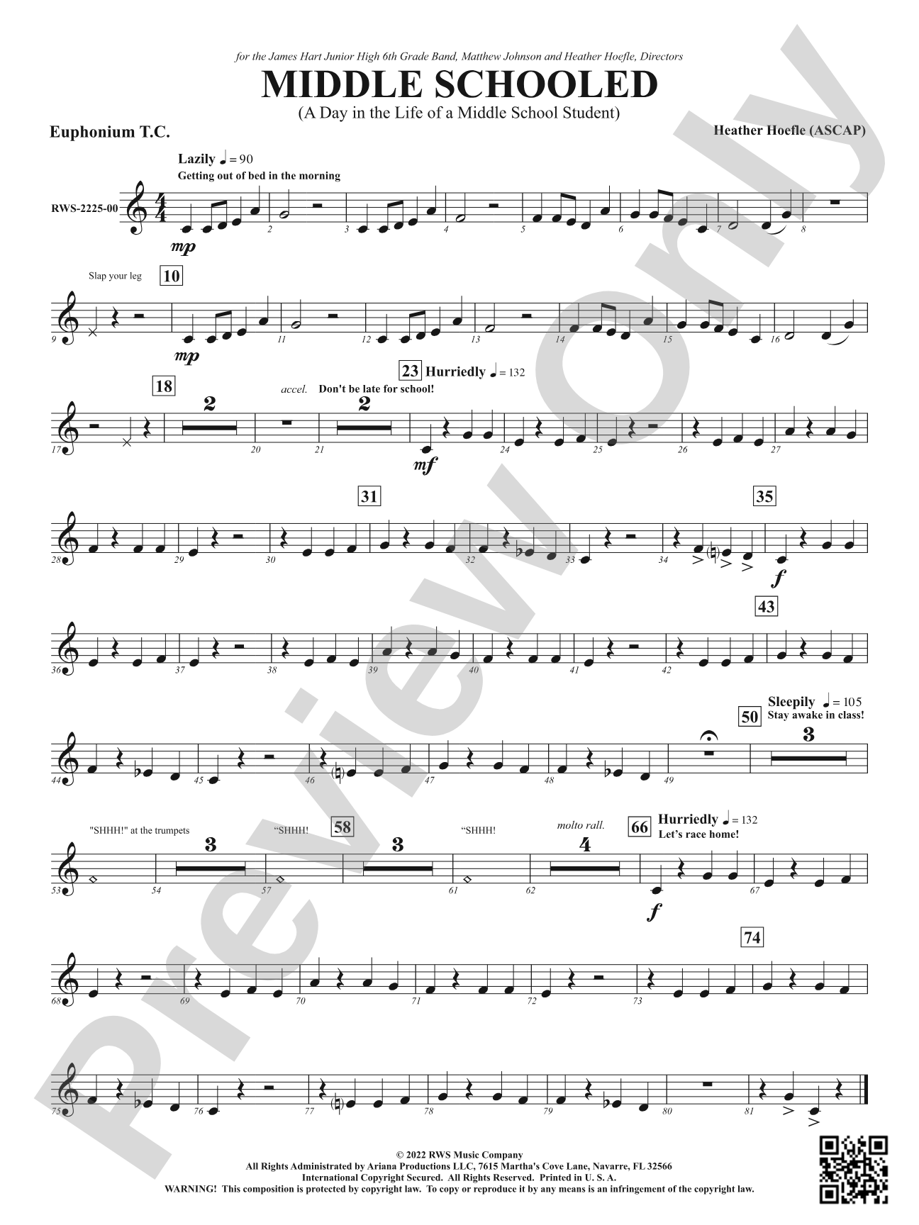 Middle Schooled - A Day in the Life of a Middle School Student: Baritone T.C.