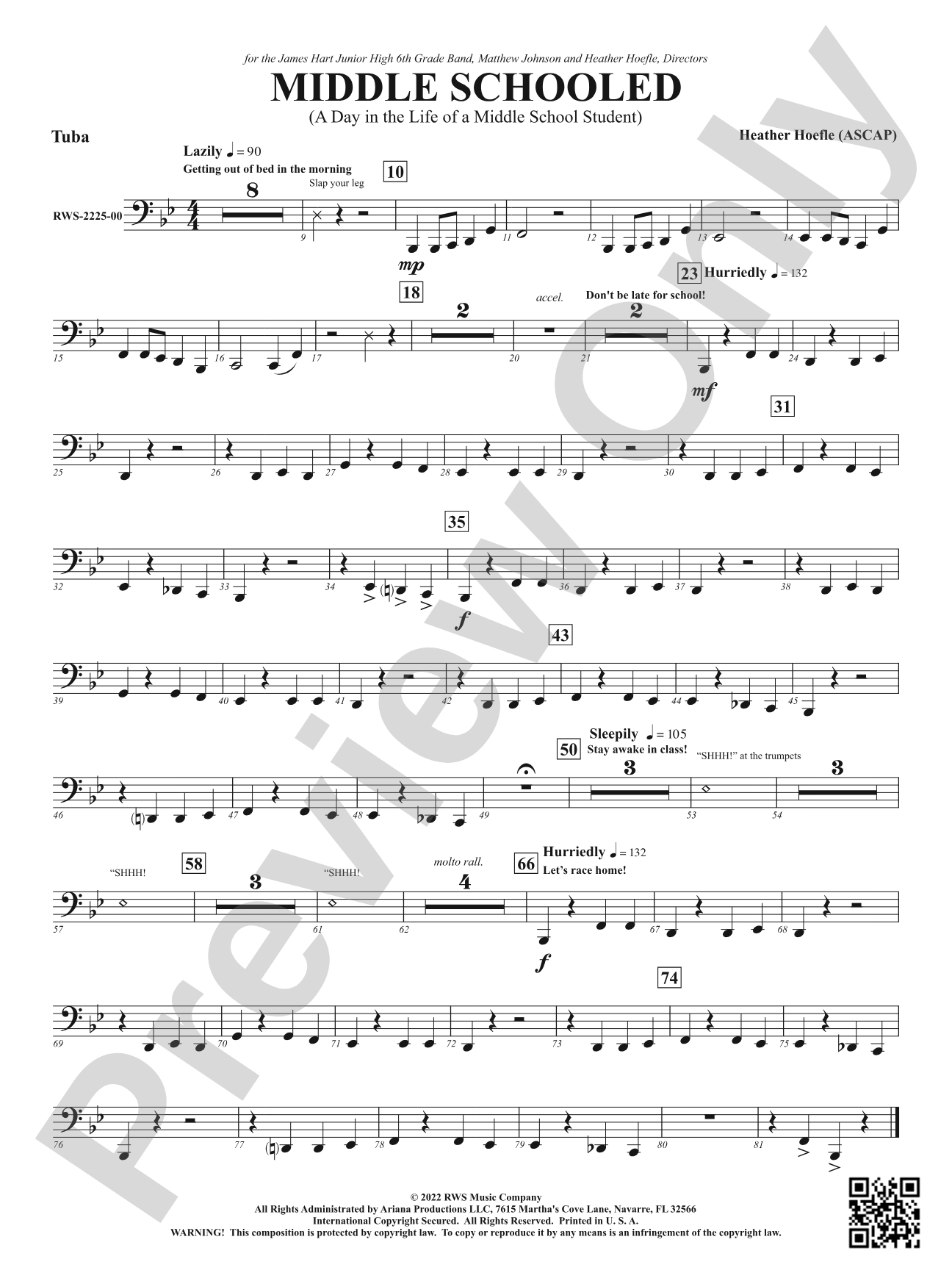 Middle Schooled - A Day in the Life of a Middle School Student: Tuba