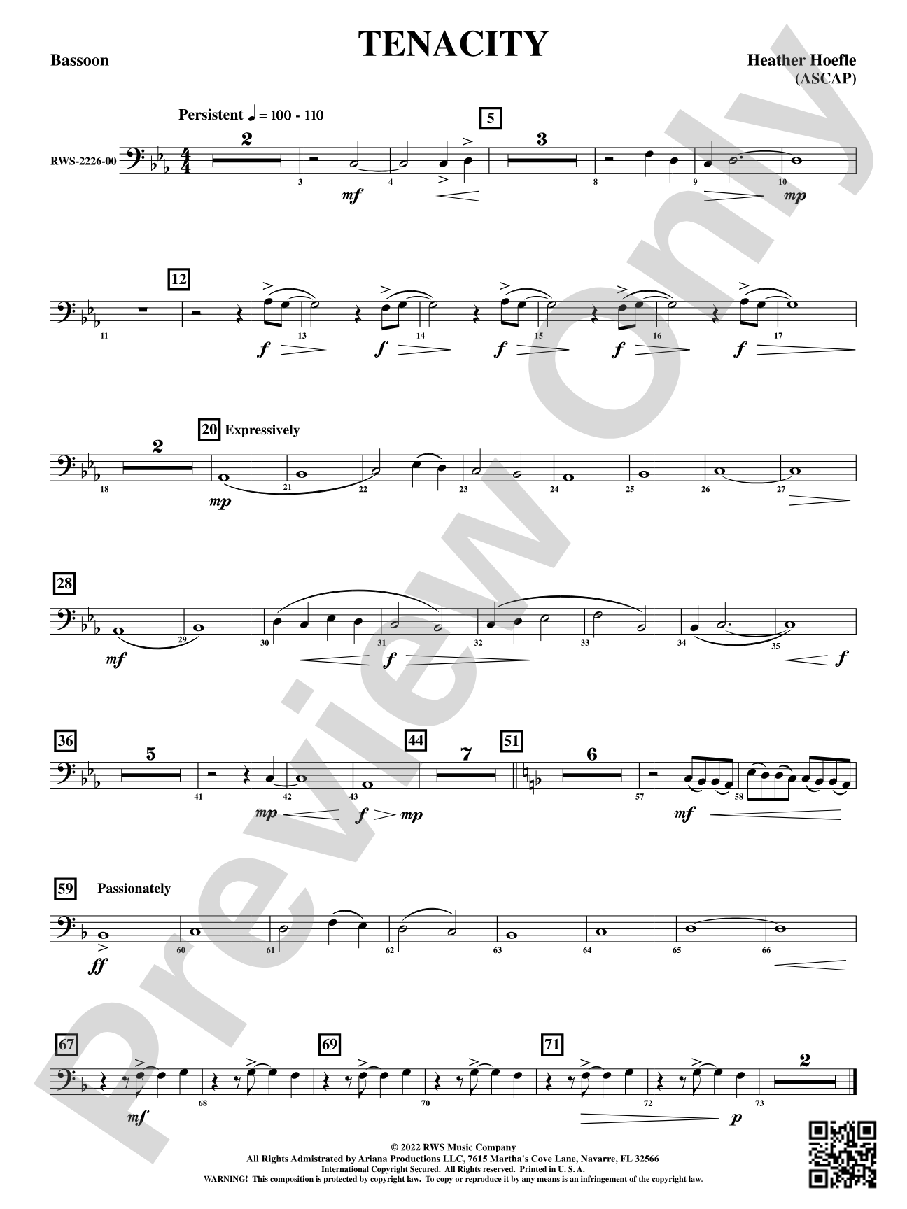 Tenacity: Bassoon