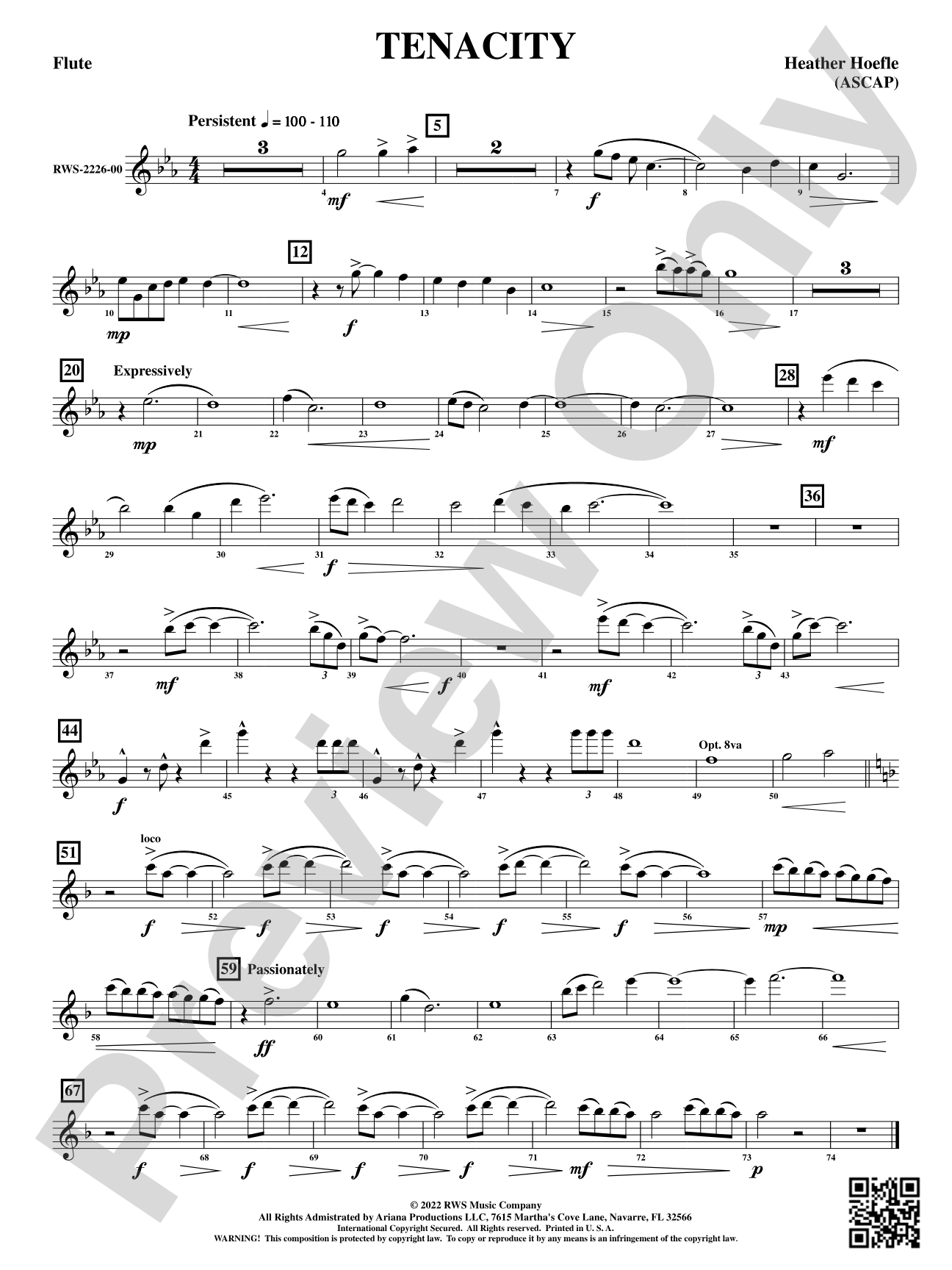 Tenacity: 1st Flute
