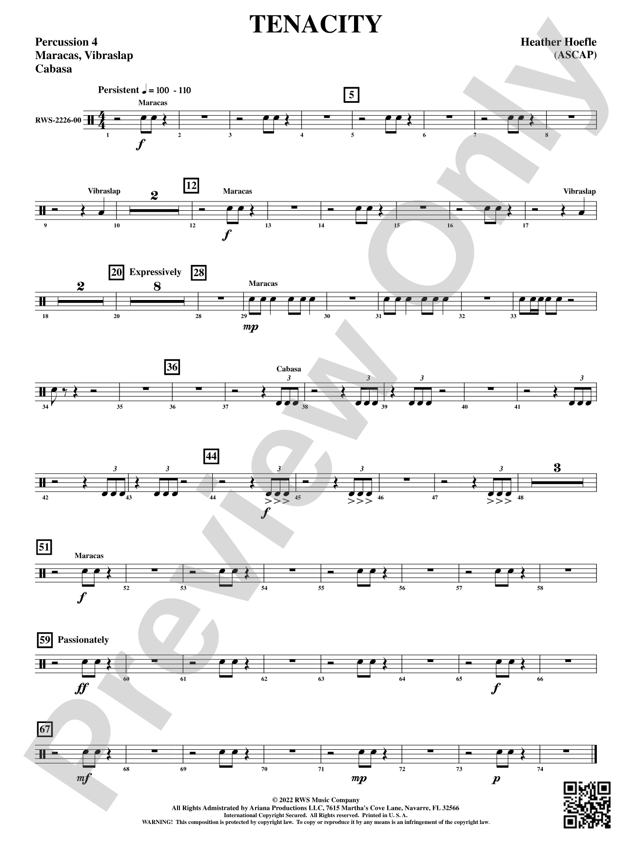 Tenacity: 4th Percussion