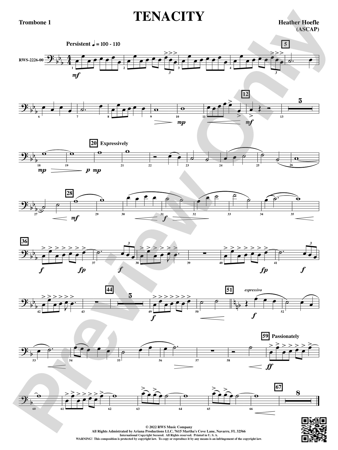 Tenacity: 1st Trombone